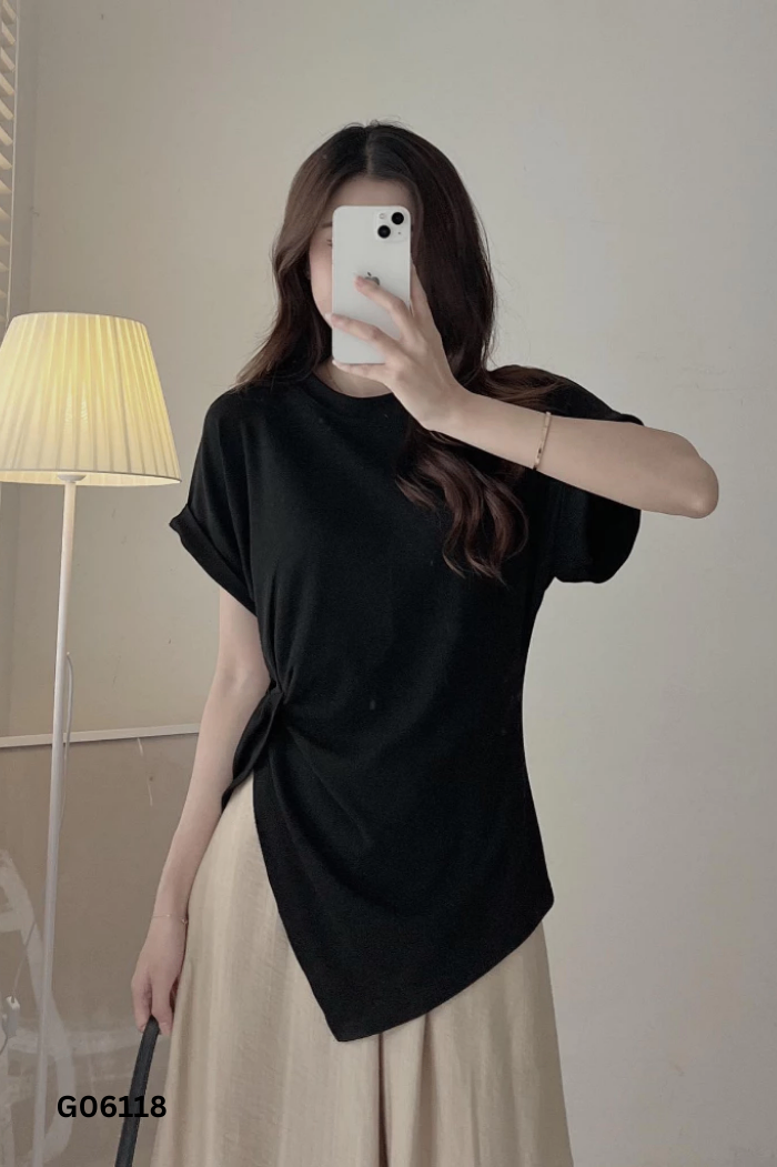 Áo UP STUDIO đen trơn