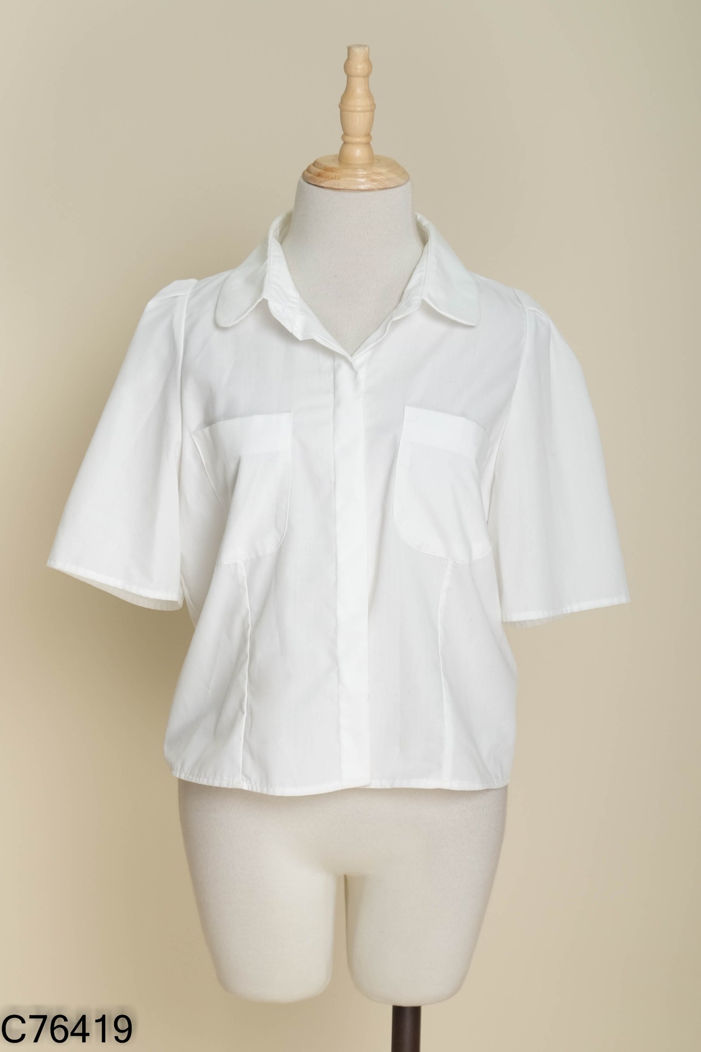 Áo sơ mi GARDE ROBE trắng trơn