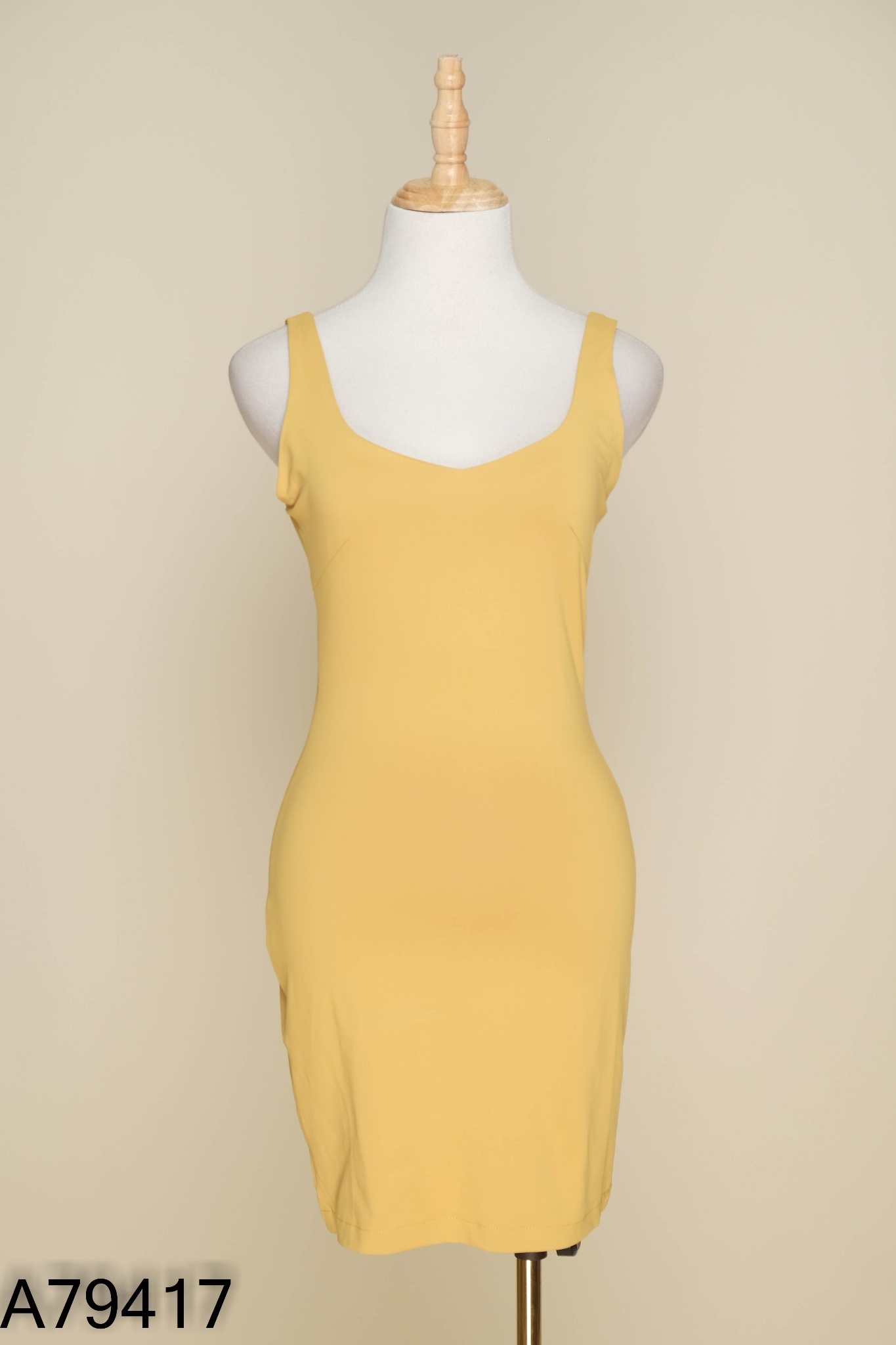 Váy sát nách BASIC BODY vàng