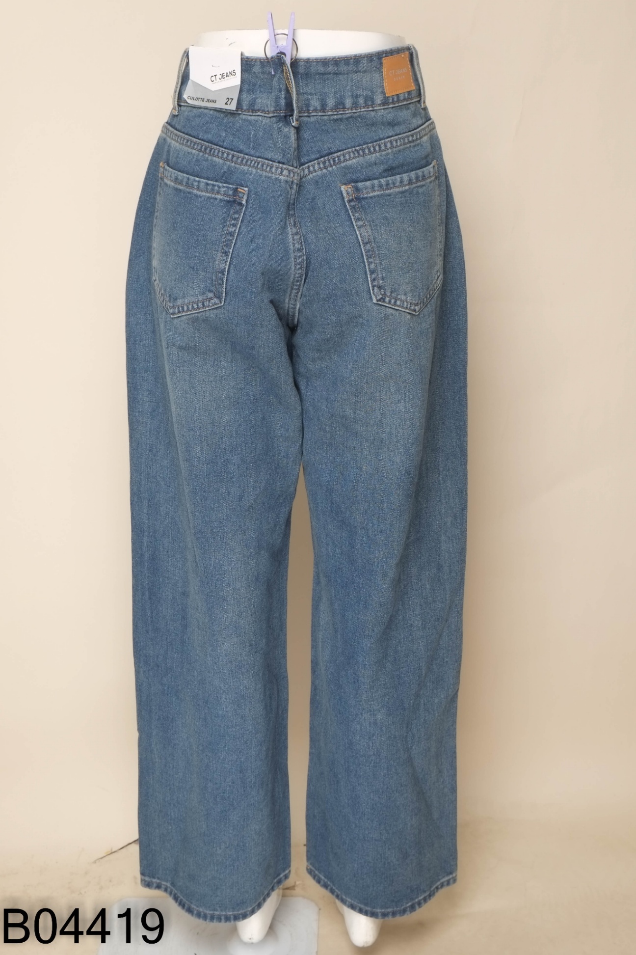 NEWTAG Quần jeans xanh ống rộng