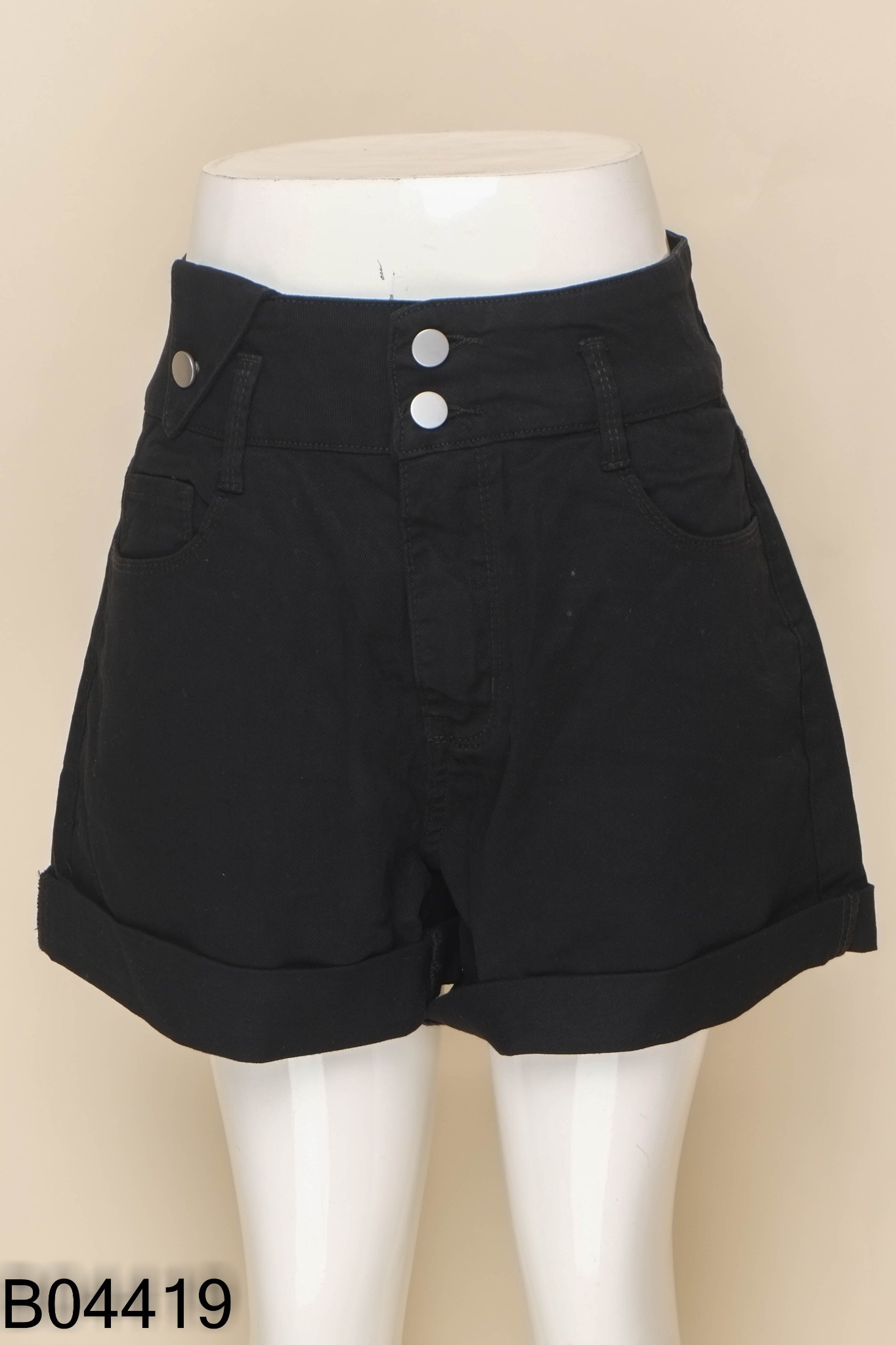 NEW Quần shorts jeans đen