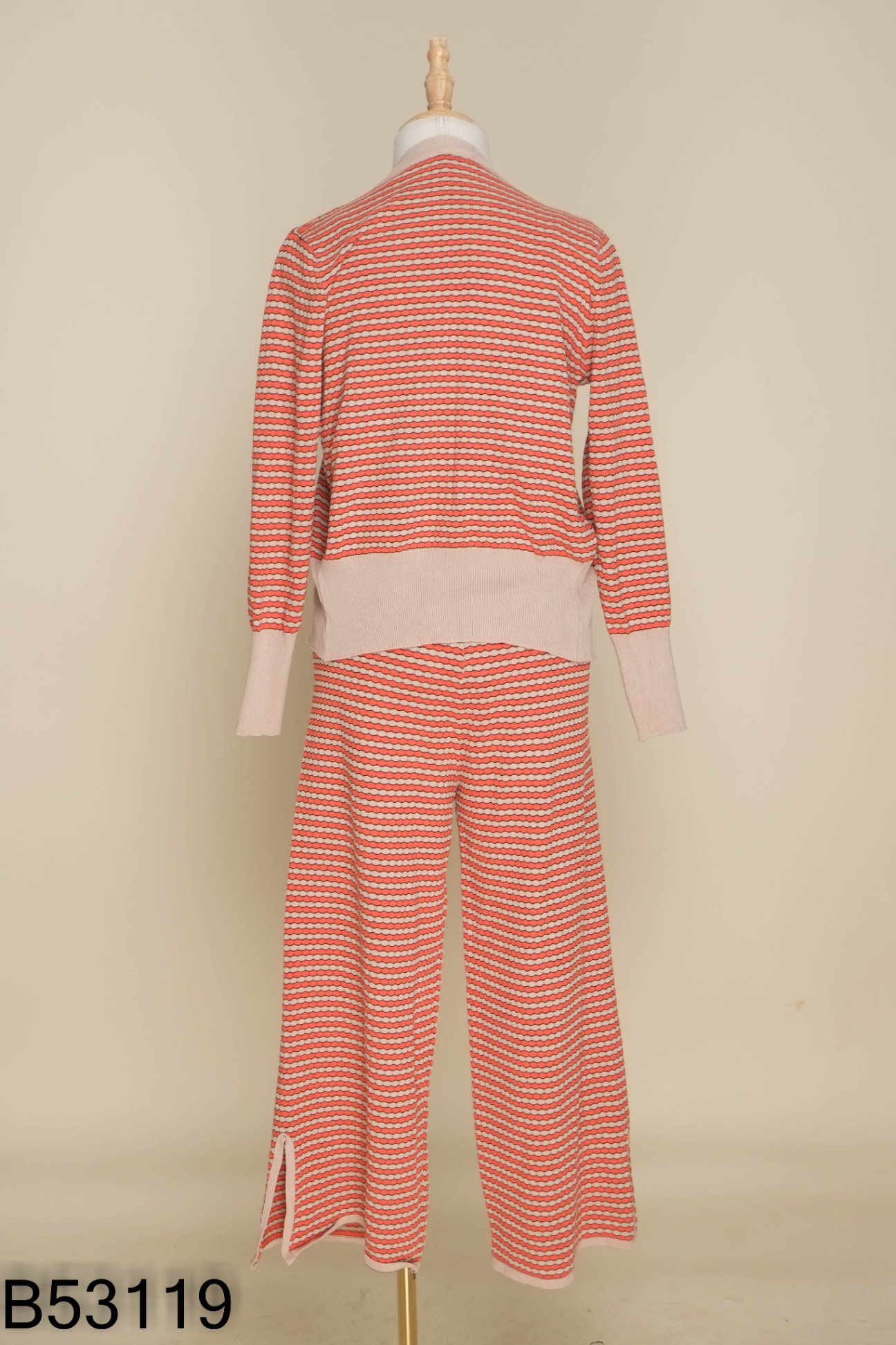 SET 3 Áo cardigan len be họa tiết + áo sát nách + quần