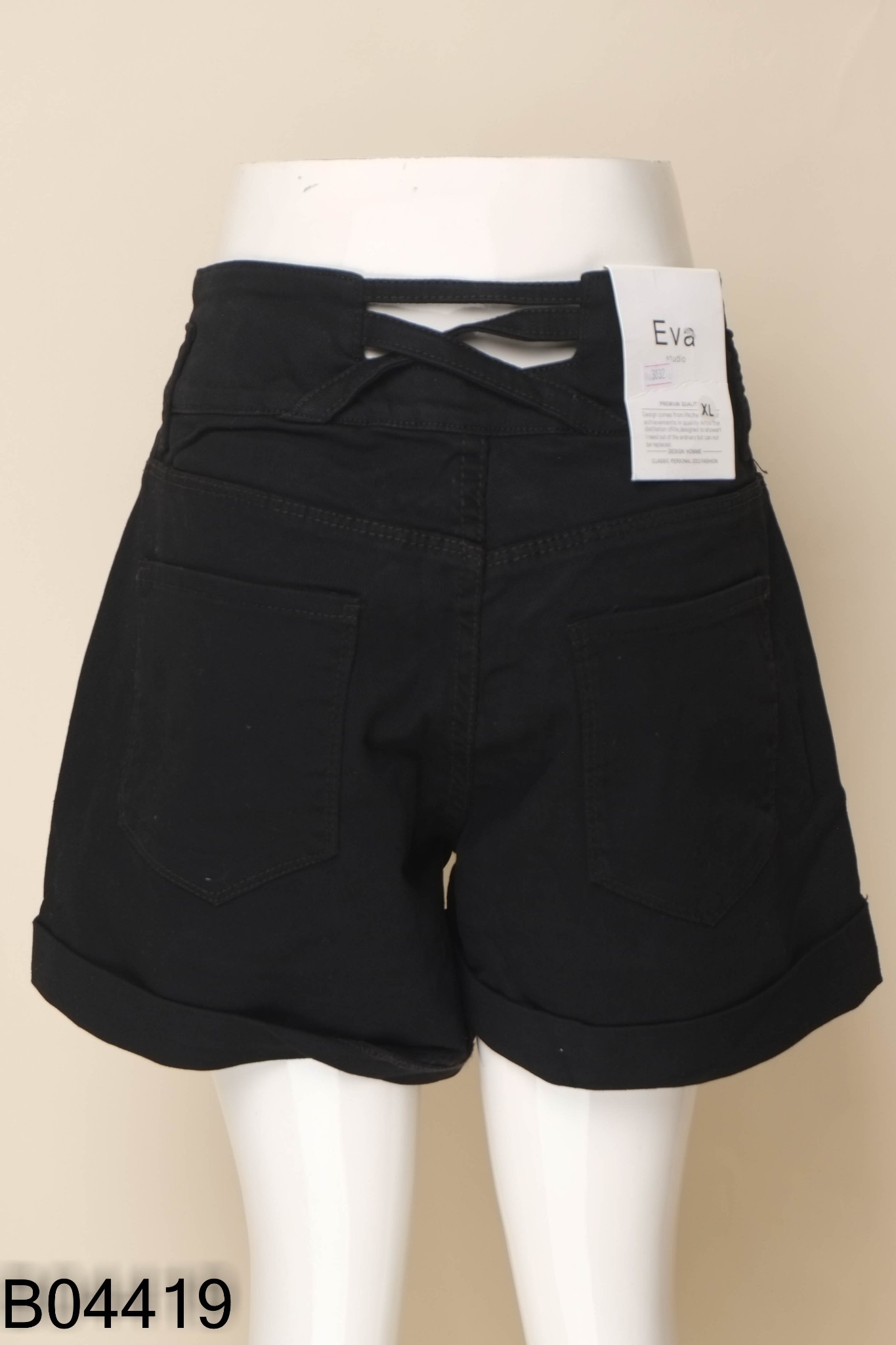 NEW Quần shorts jeans đen