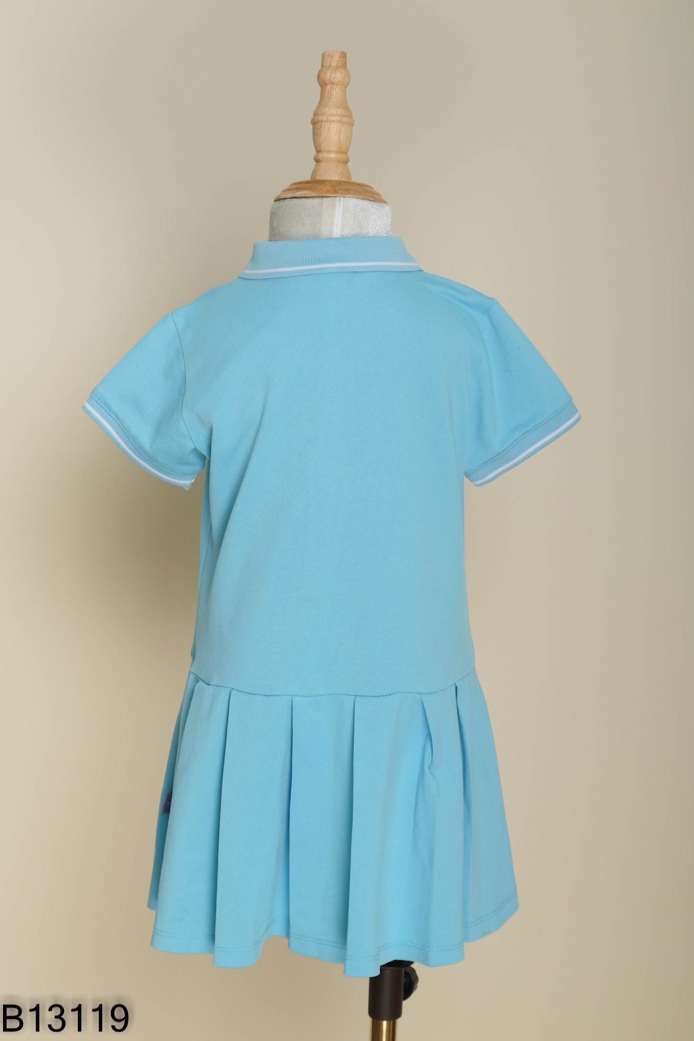 Váy xanh cổ polo KIDS