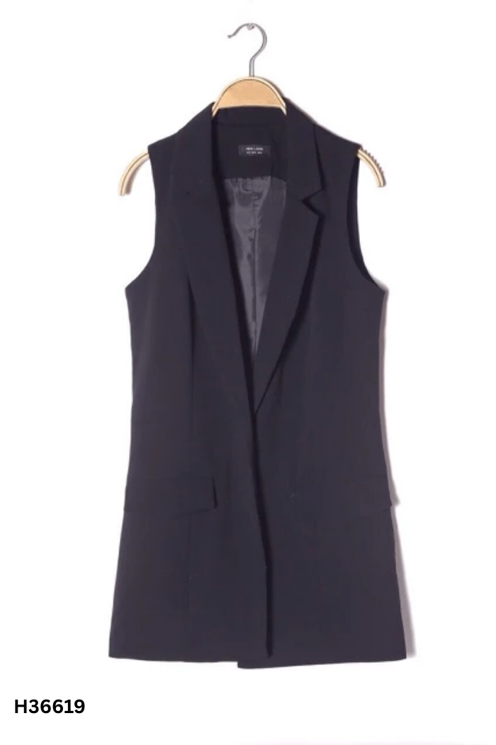 Áo NEW LOOK đen gile vest
