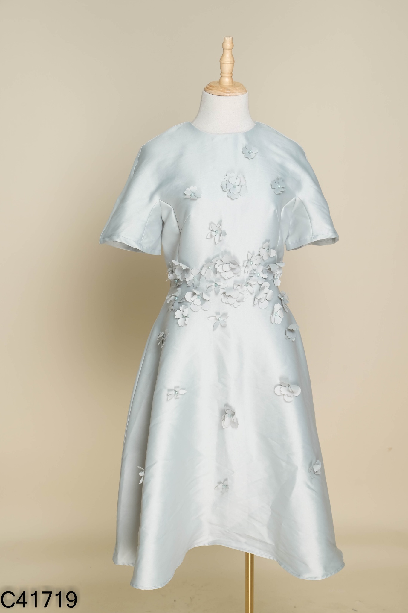 NEWTAG Váy HANH LE DESIGN xanh đính hoa