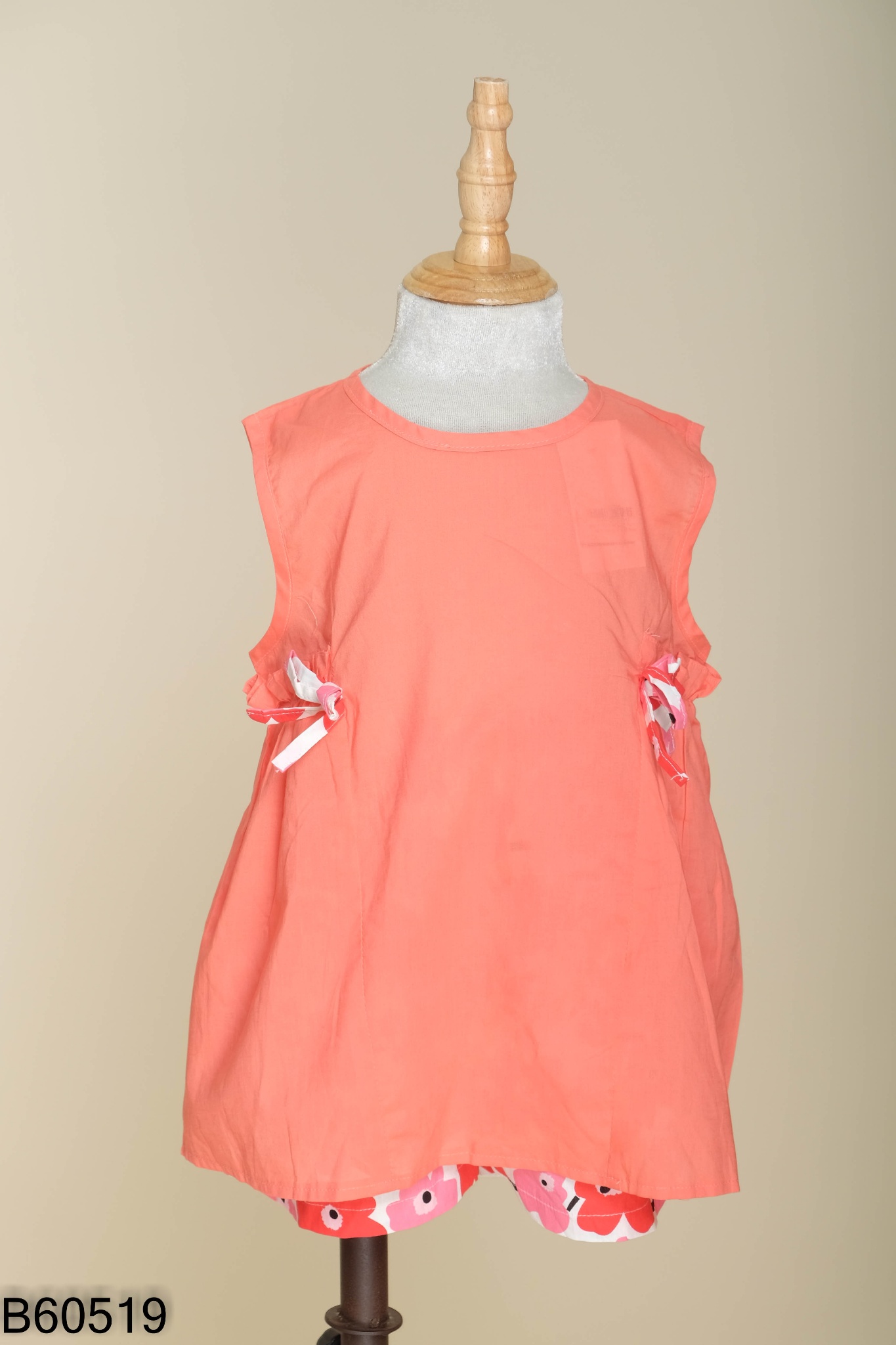 Set Áo sát nách hồng + quầ hoa KIDS