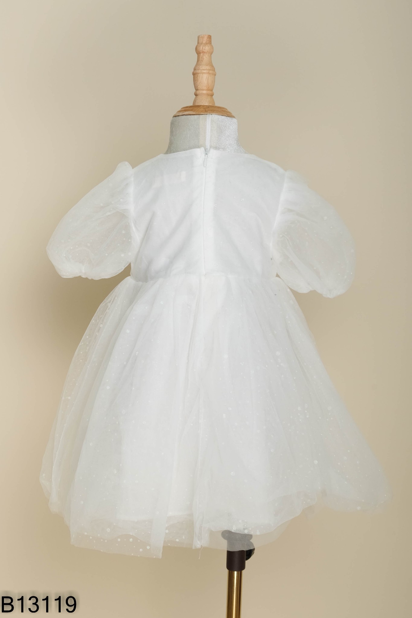 Váy lưới trắng lấp lánh KIDS
