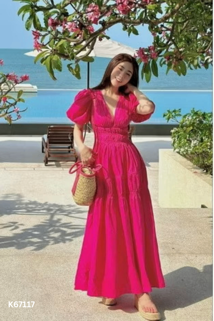 Váy MONANA hồng bèo