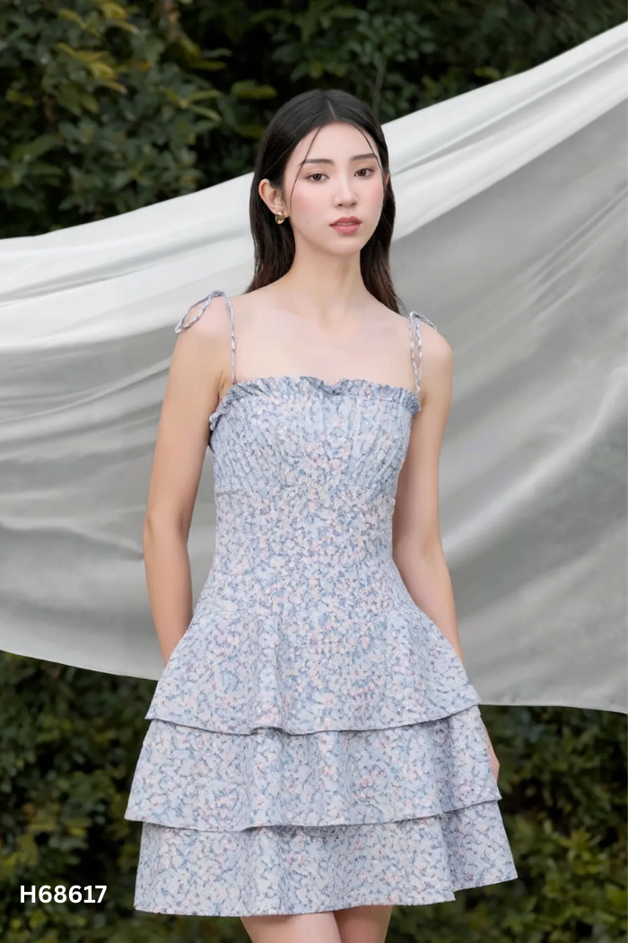 Váy JM DESIGN xanh hai dây