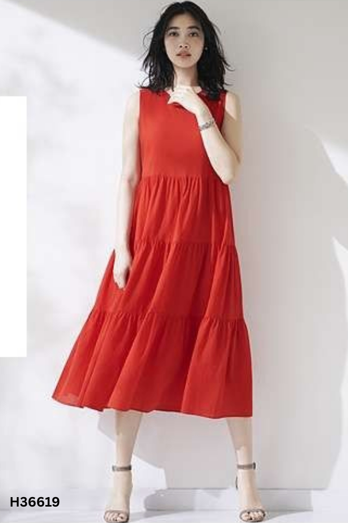Váy sát nách UNIQLO đỏ