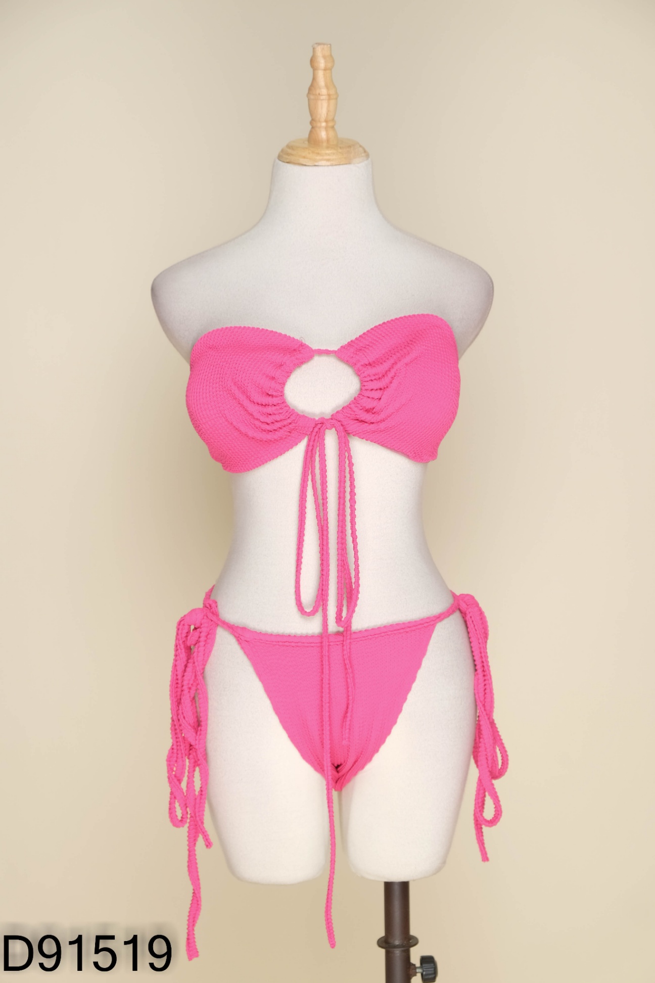 SET 4 Bikini hồng phối dây