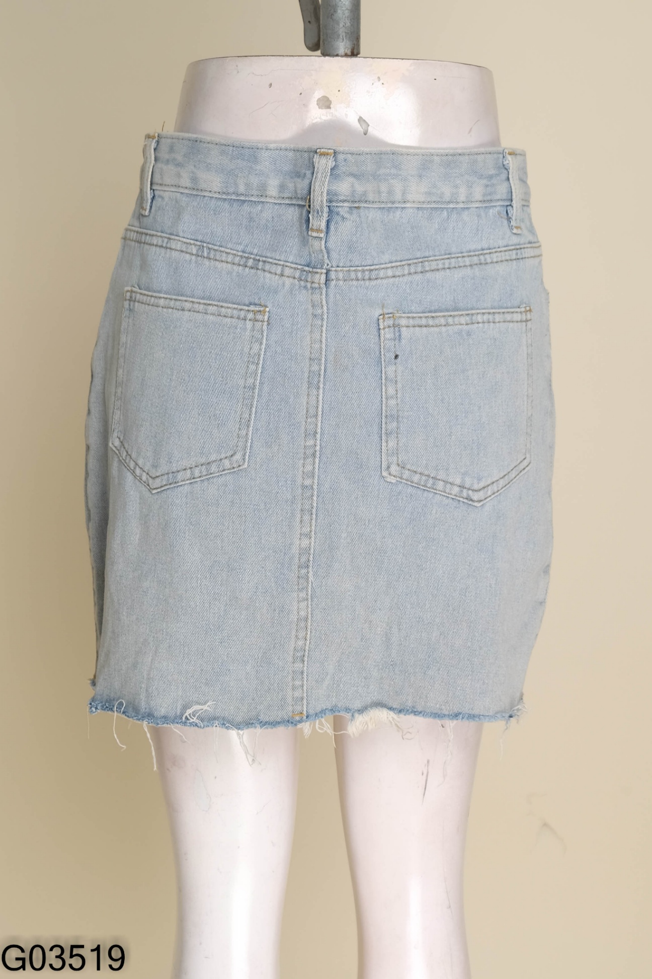 Chân váy jeans xanh