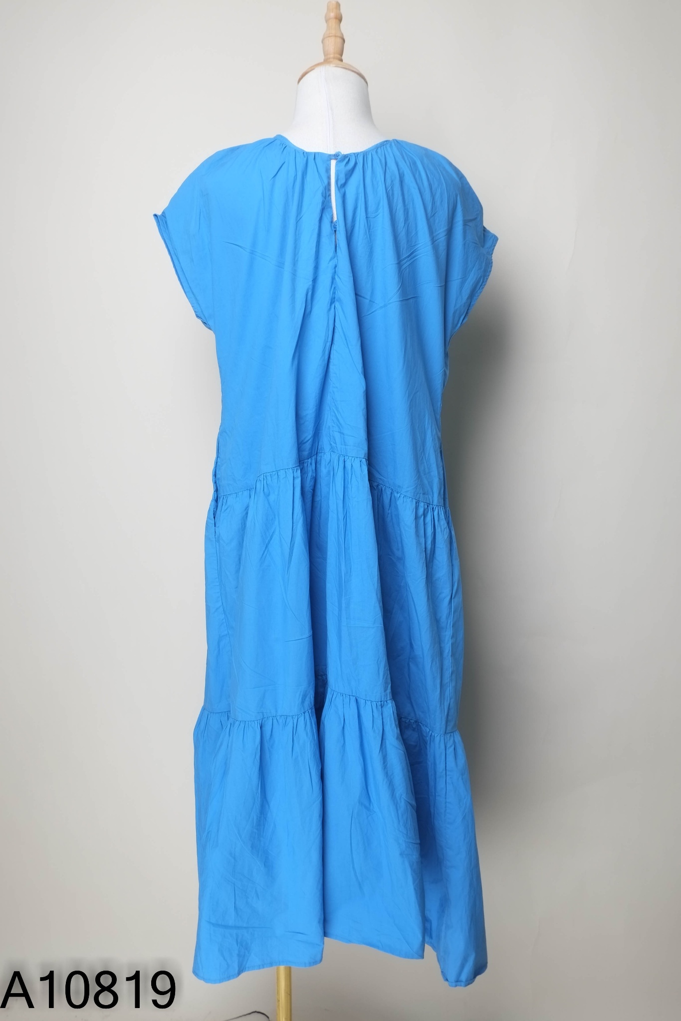 Váy sát nách xanh đậm babydoll