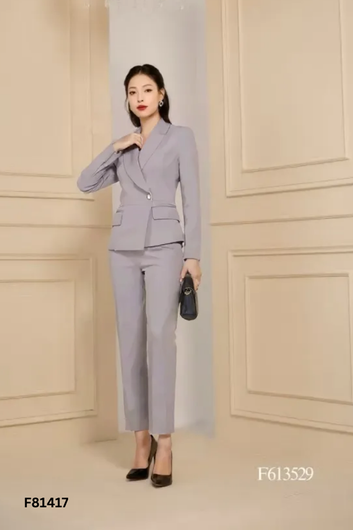 Set áo khoác vest xám+quần