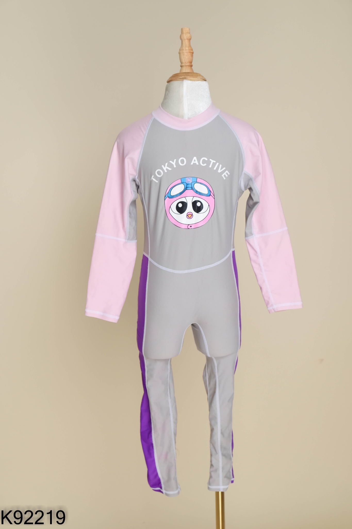 Đồ bơi TOKYO LIIFE hồng phối xám KIDS