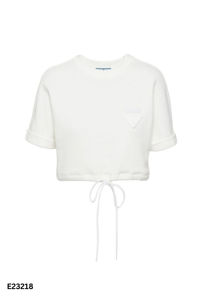 Áo croptop trắng trơn