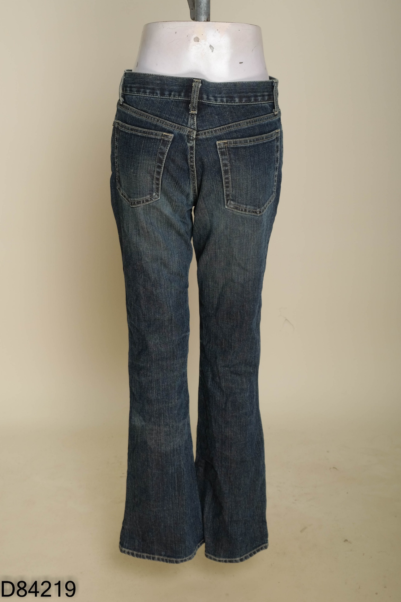 Quần jeans loe xám xanh
