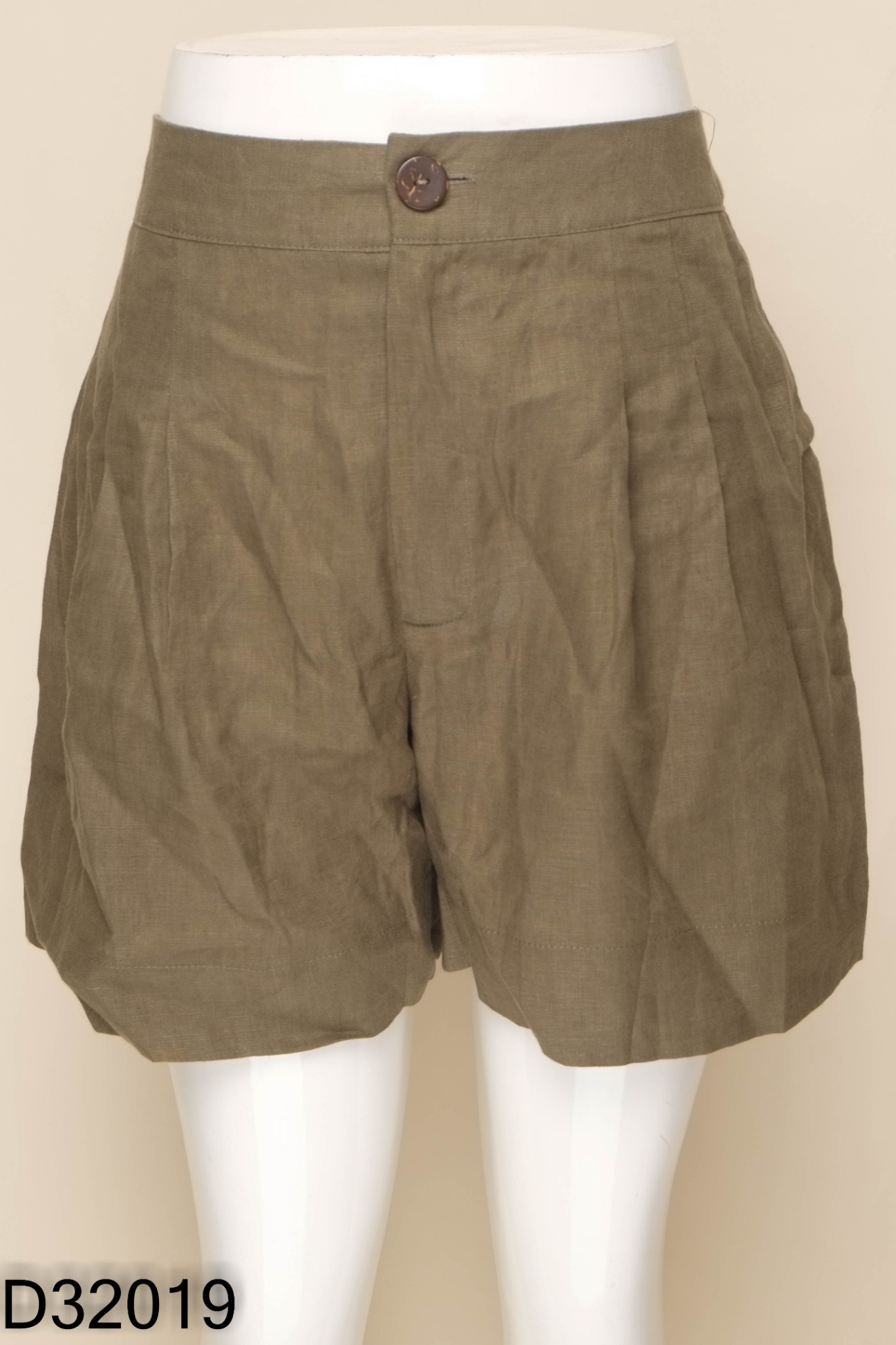 Quần linen xanh short