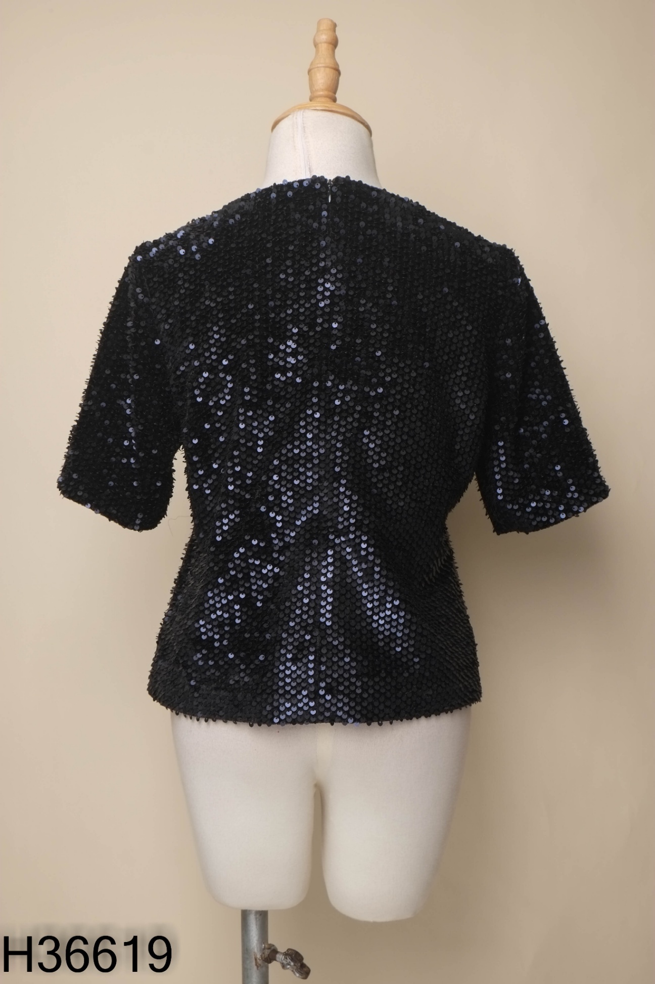 Áo xanh đen ANN TAYLOR đính cườm