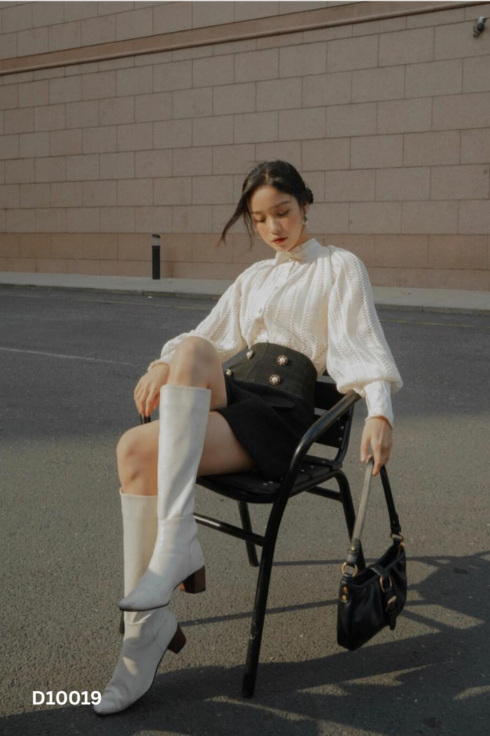 Áo RII BOUTIQUE be trơn