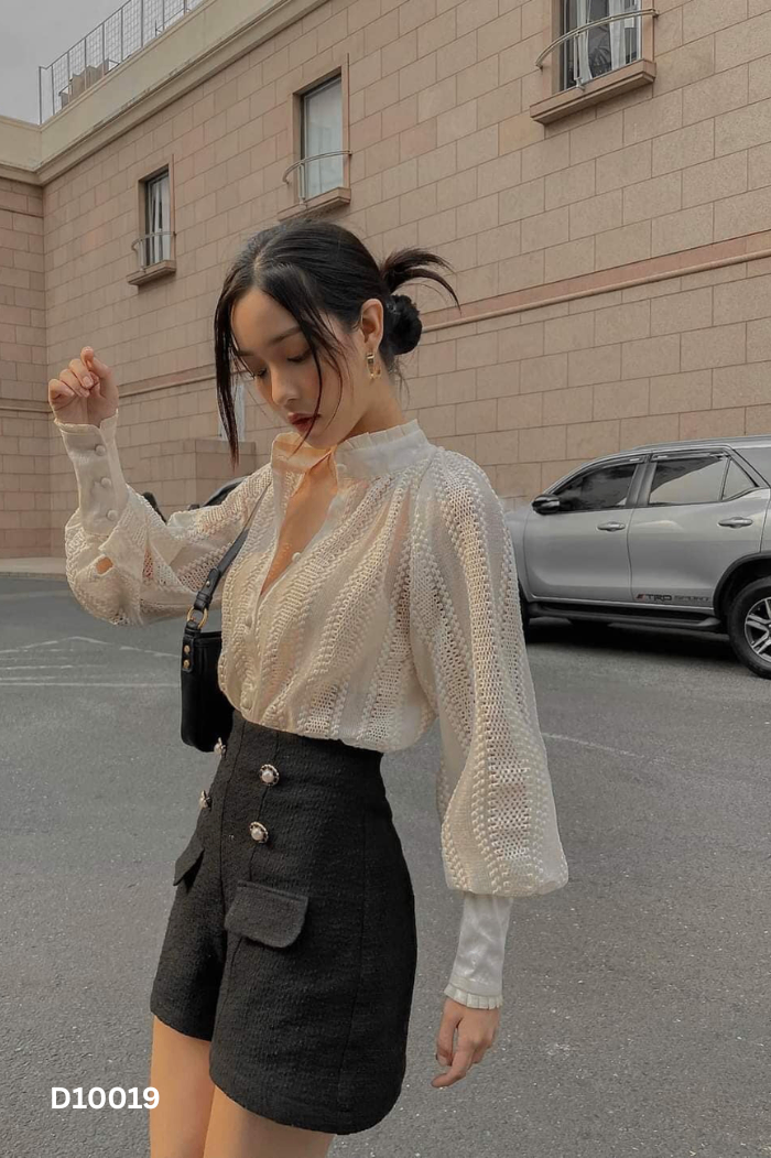 Áo RII BOUTIQUE be trơn