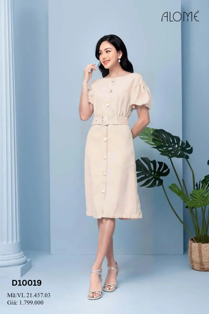 Váy ALOME be phối khuy