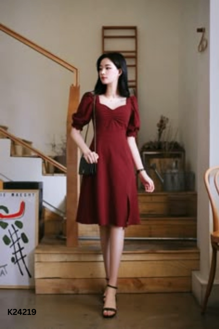 Váy CUNNIE STORE đỏ trơn