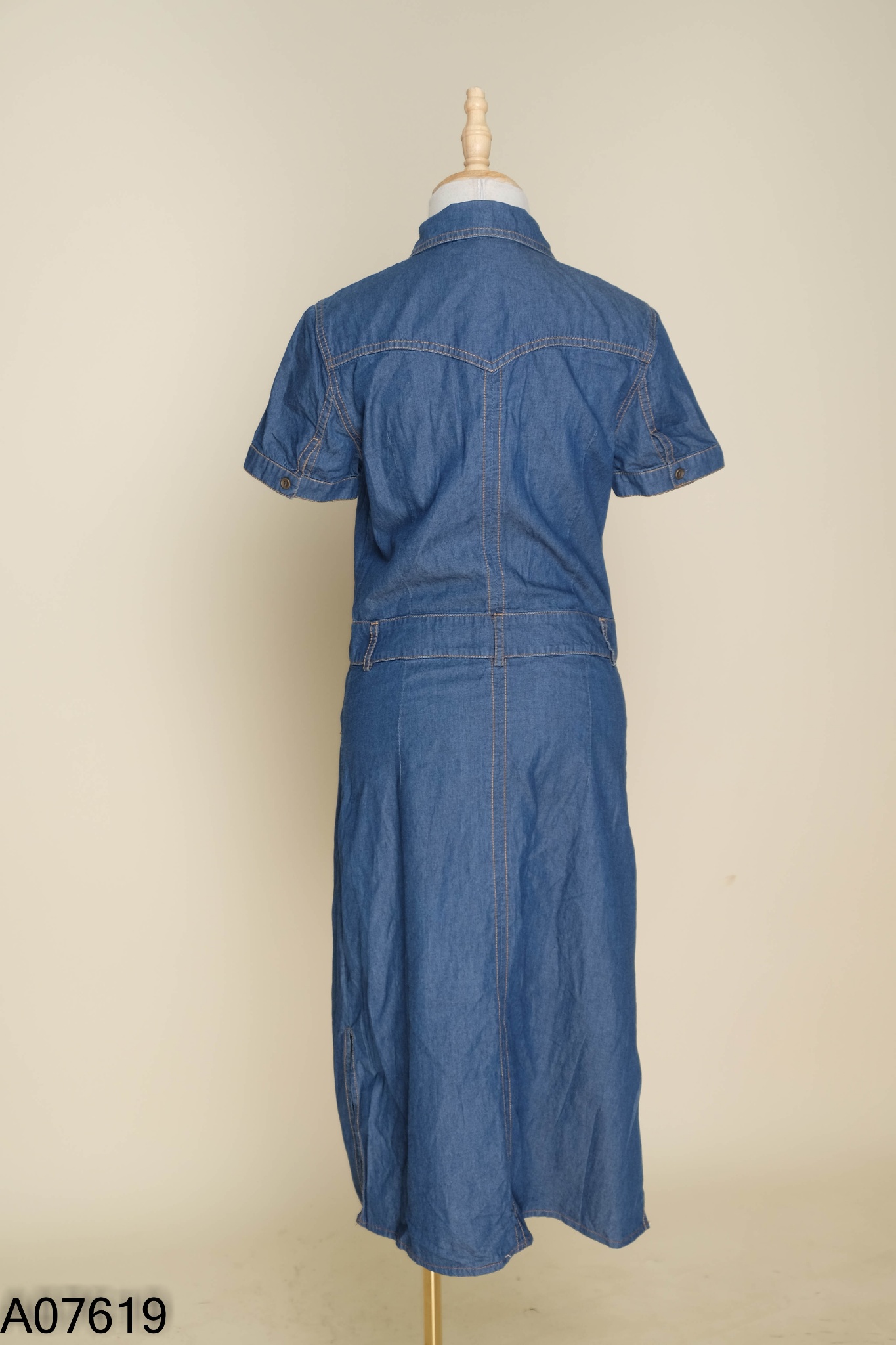 Váy sơ mi jeans xanh