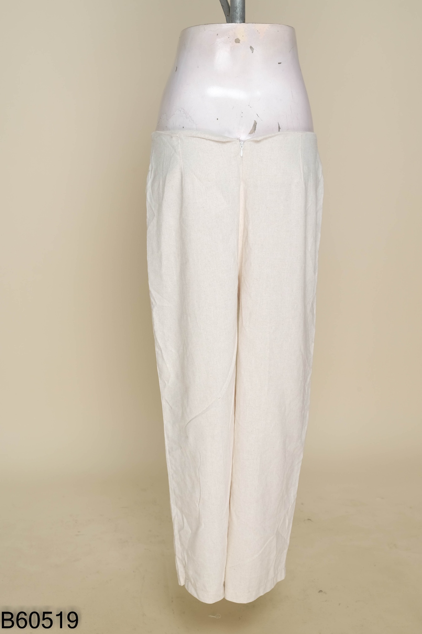 Quần linen be suông