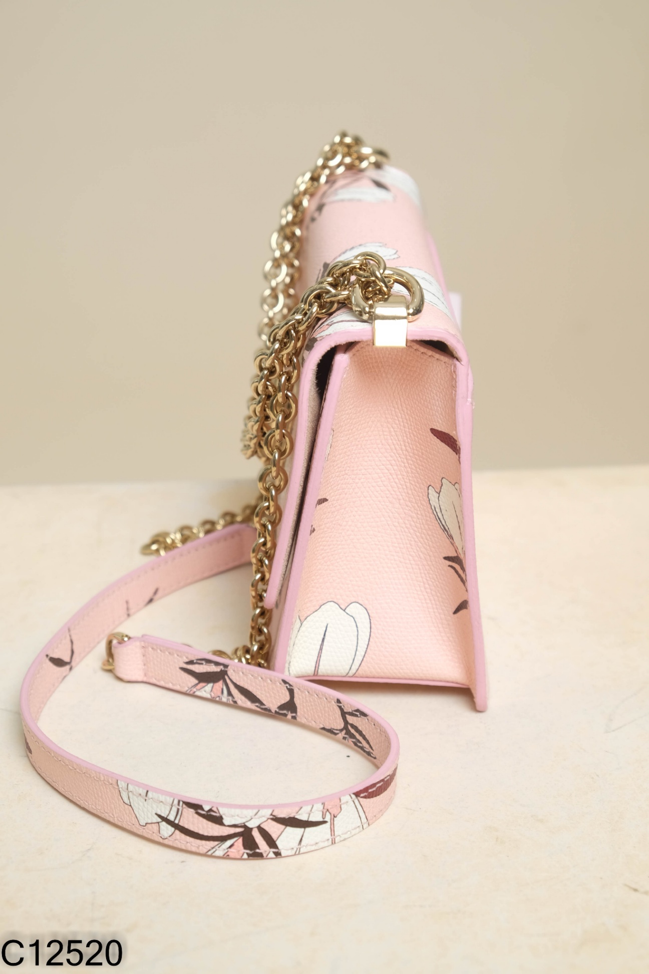 Túi hồng FURLA hồng họa tiết