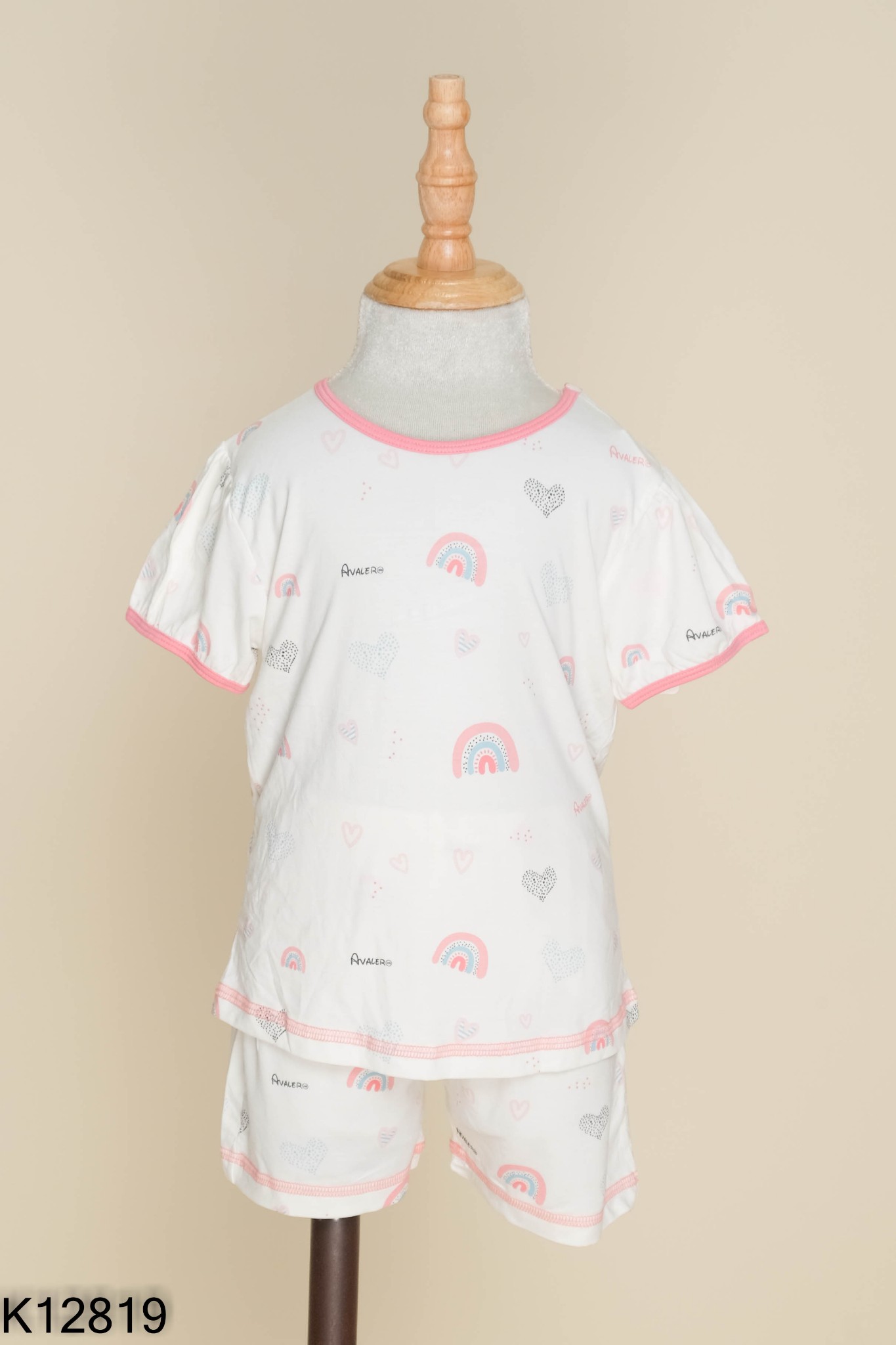 NEWTAG Set Áo trắng họa tiết + quần KIDS