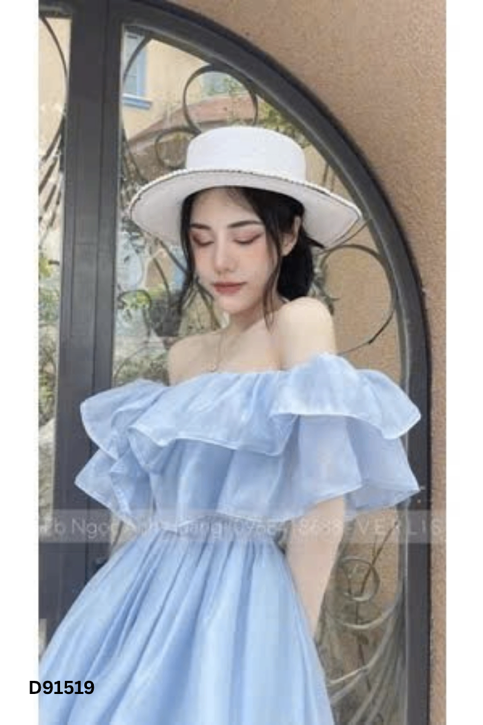 Váy ASHLEY chiffon xanh bèo