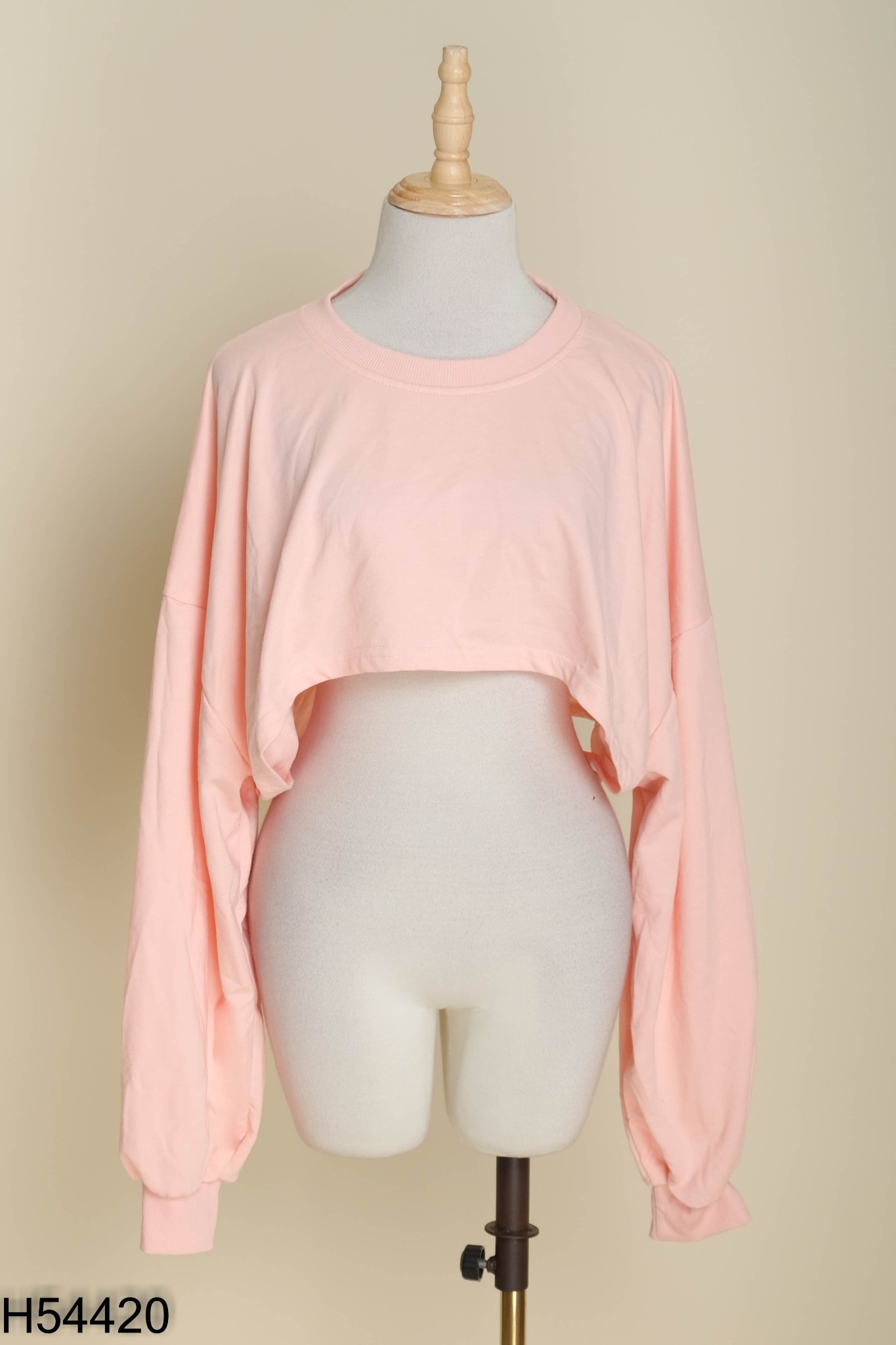 Áo hồng cam croptop