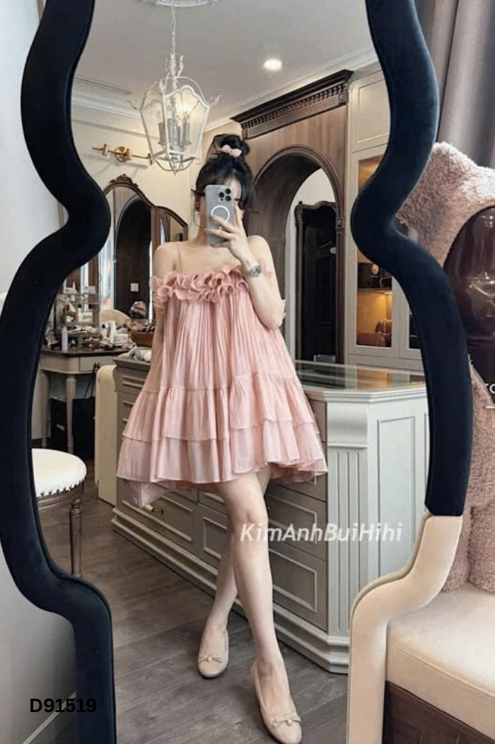 Váy 2s hồng bèo