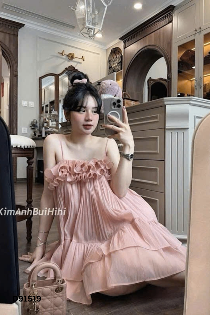 Váy 2s hồng bèo