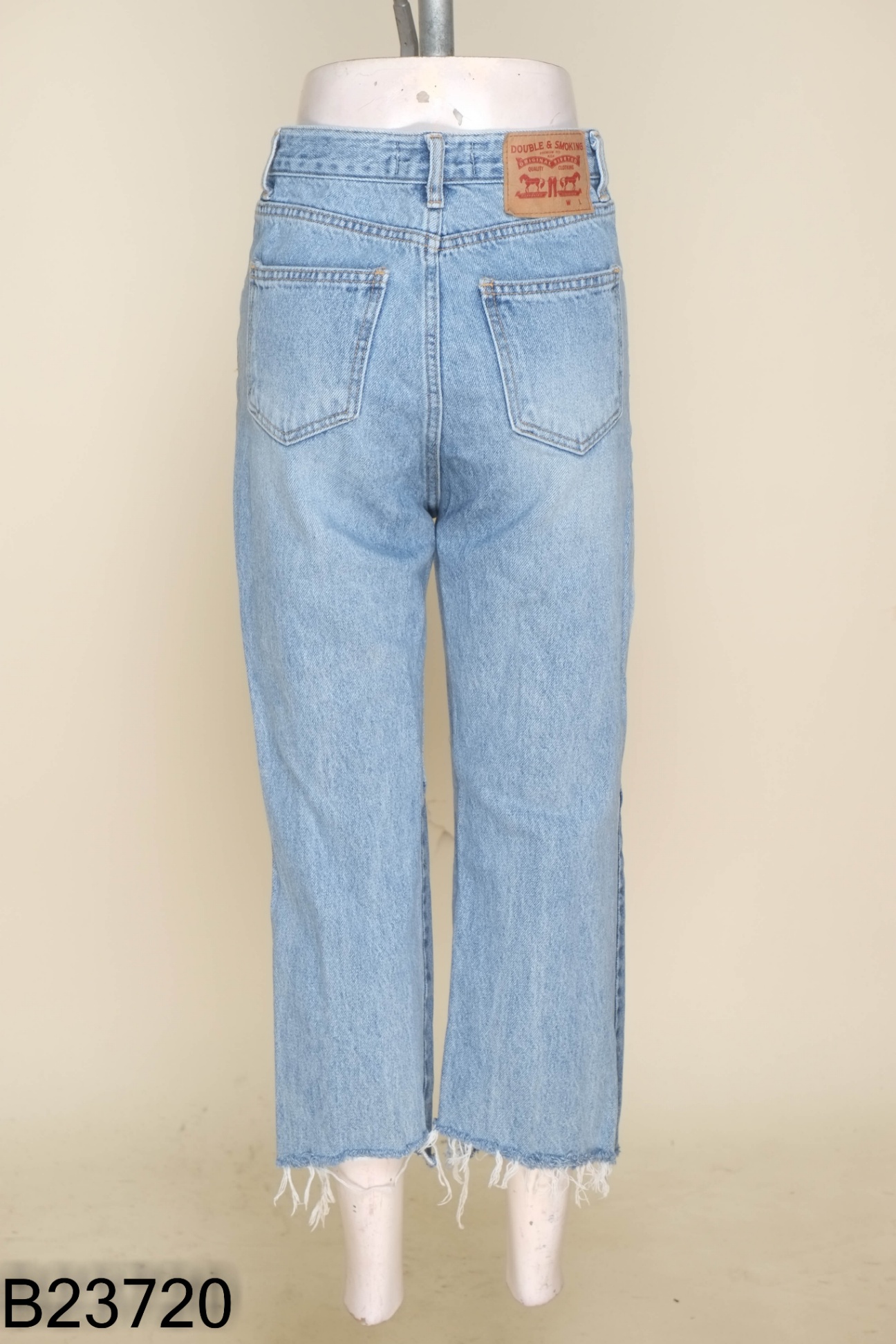Quần jeans xanh phối 2 màu