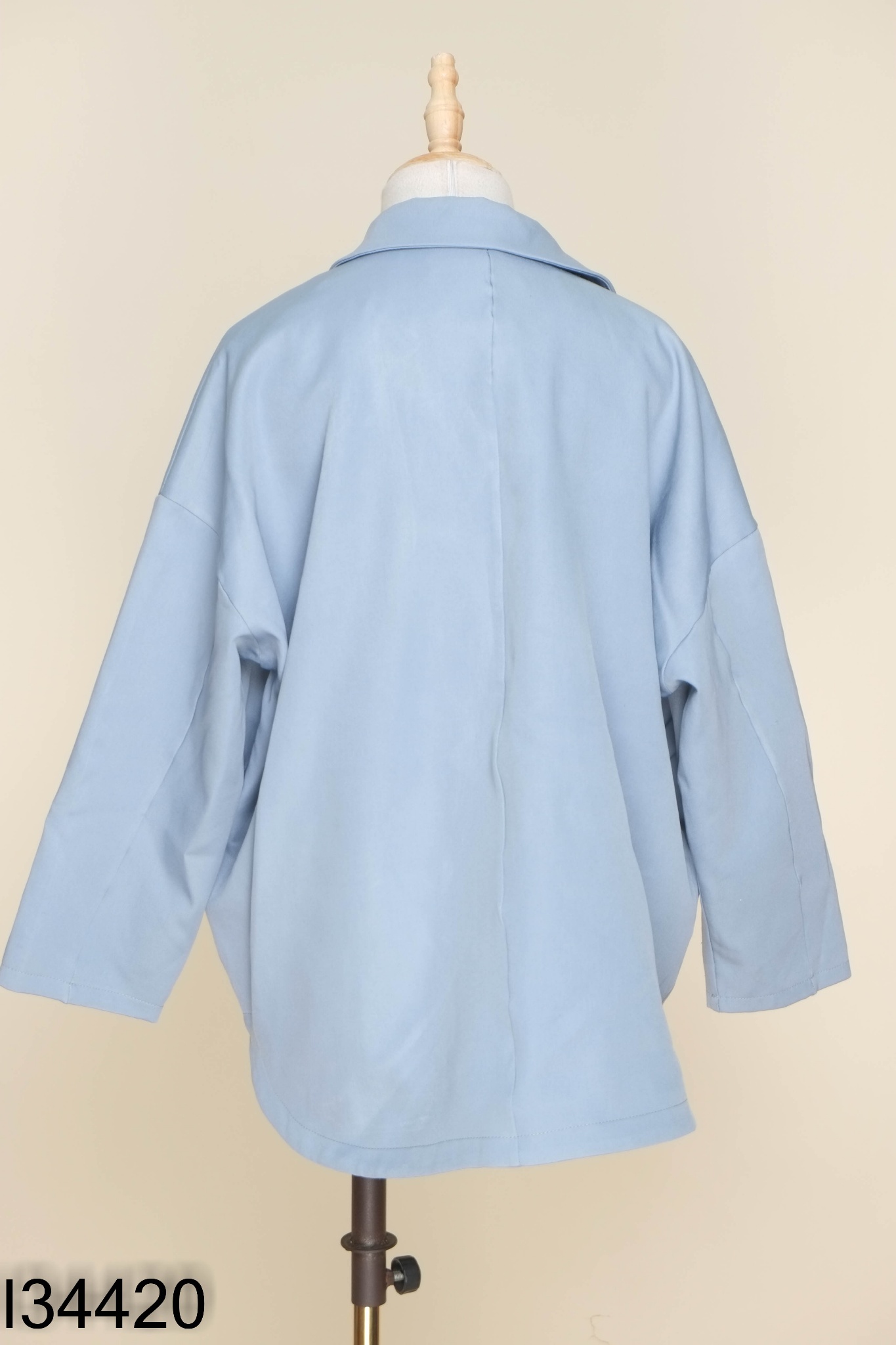 Blazer xanh trơn phối túi