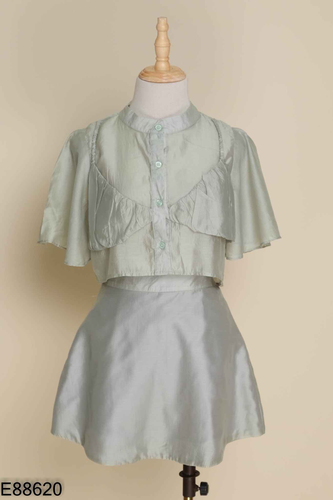 SET Áo xanh croptop + chân váy