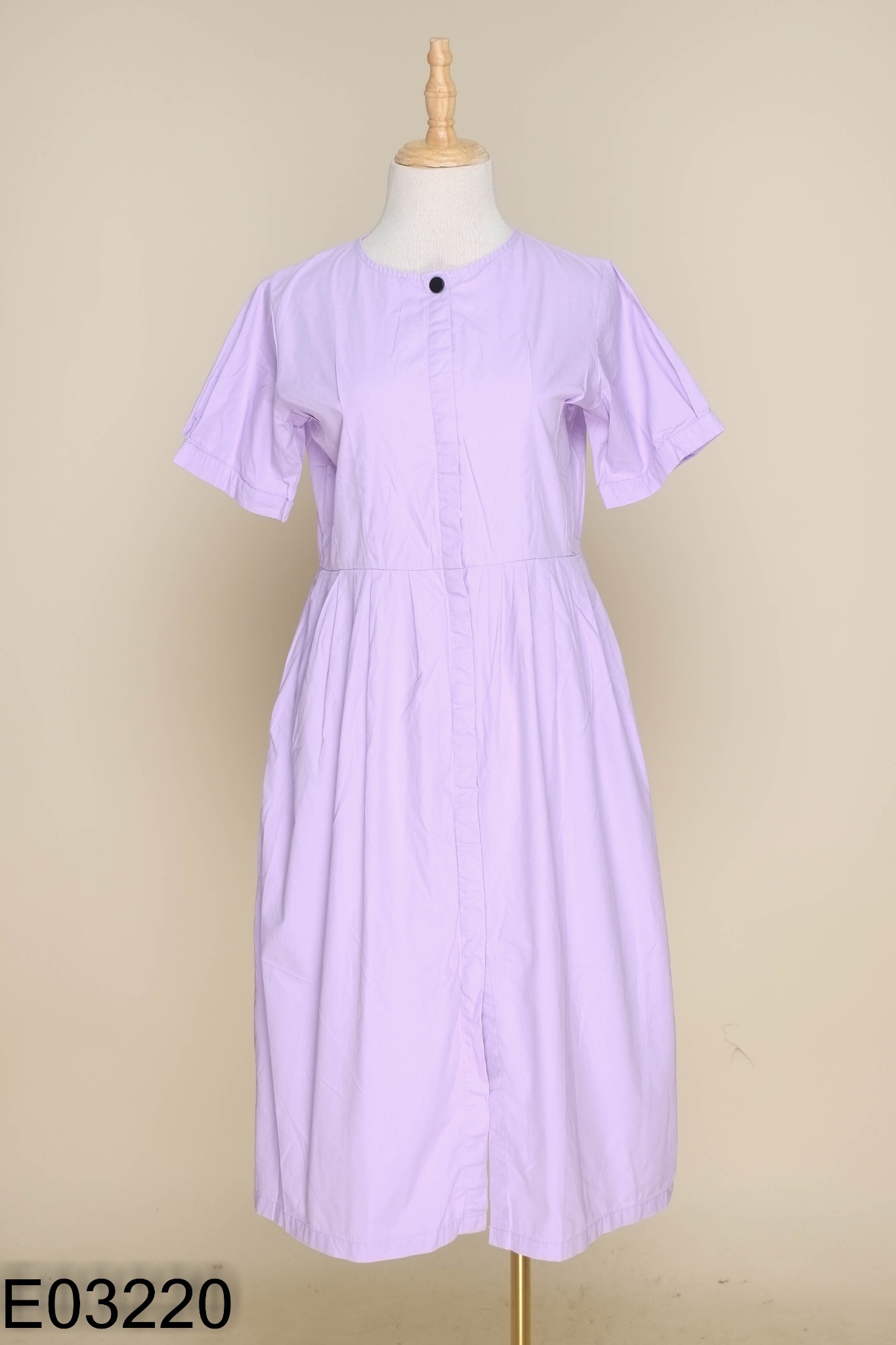 Váy tím babydoll trơn