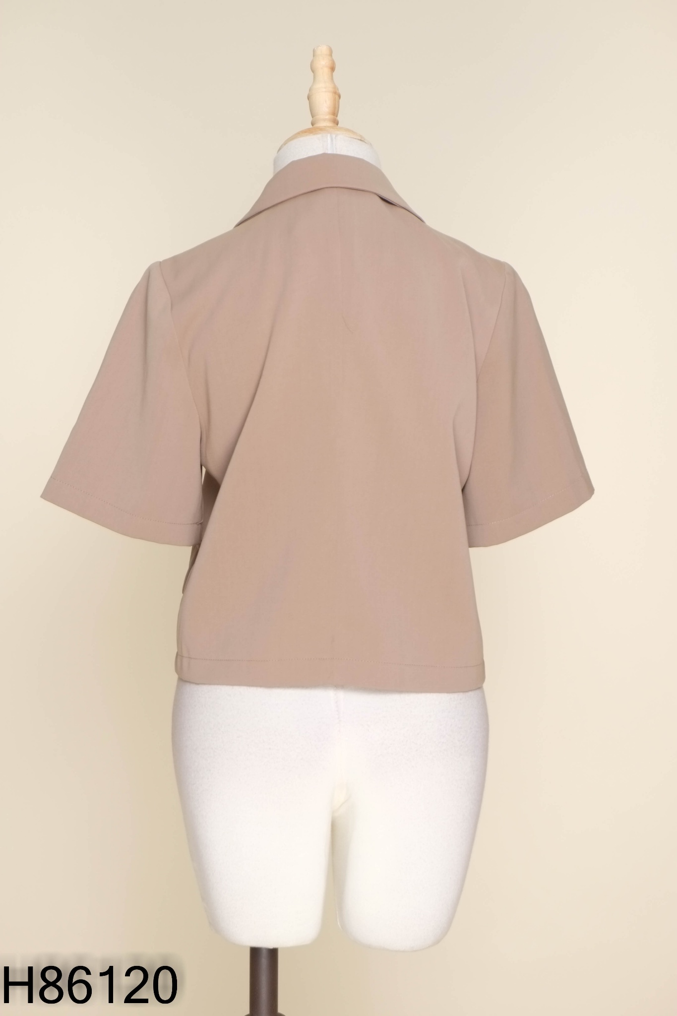 Áo ghi be cổ vest