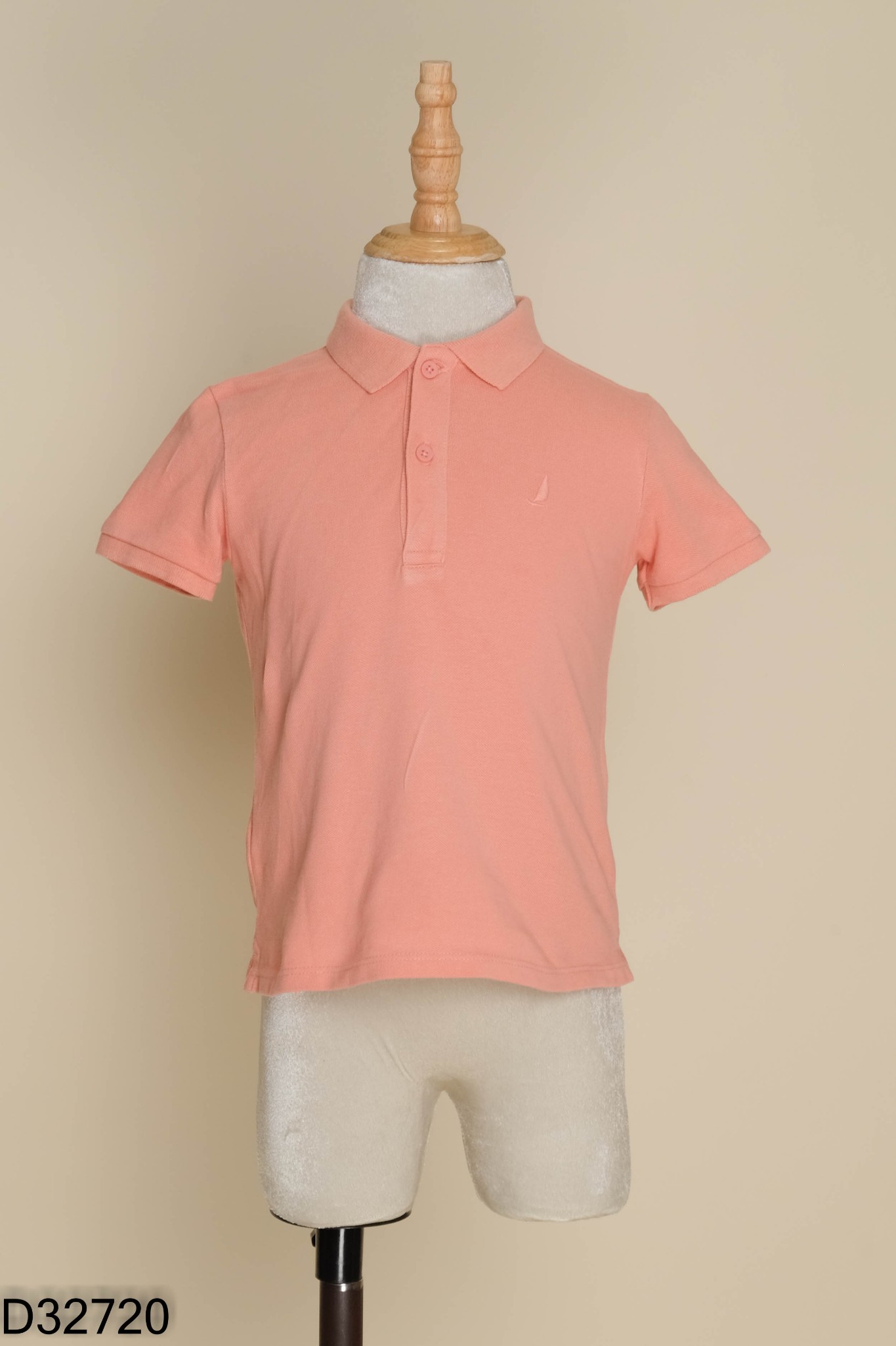 Áo MANGO cam cổ polo KIDS