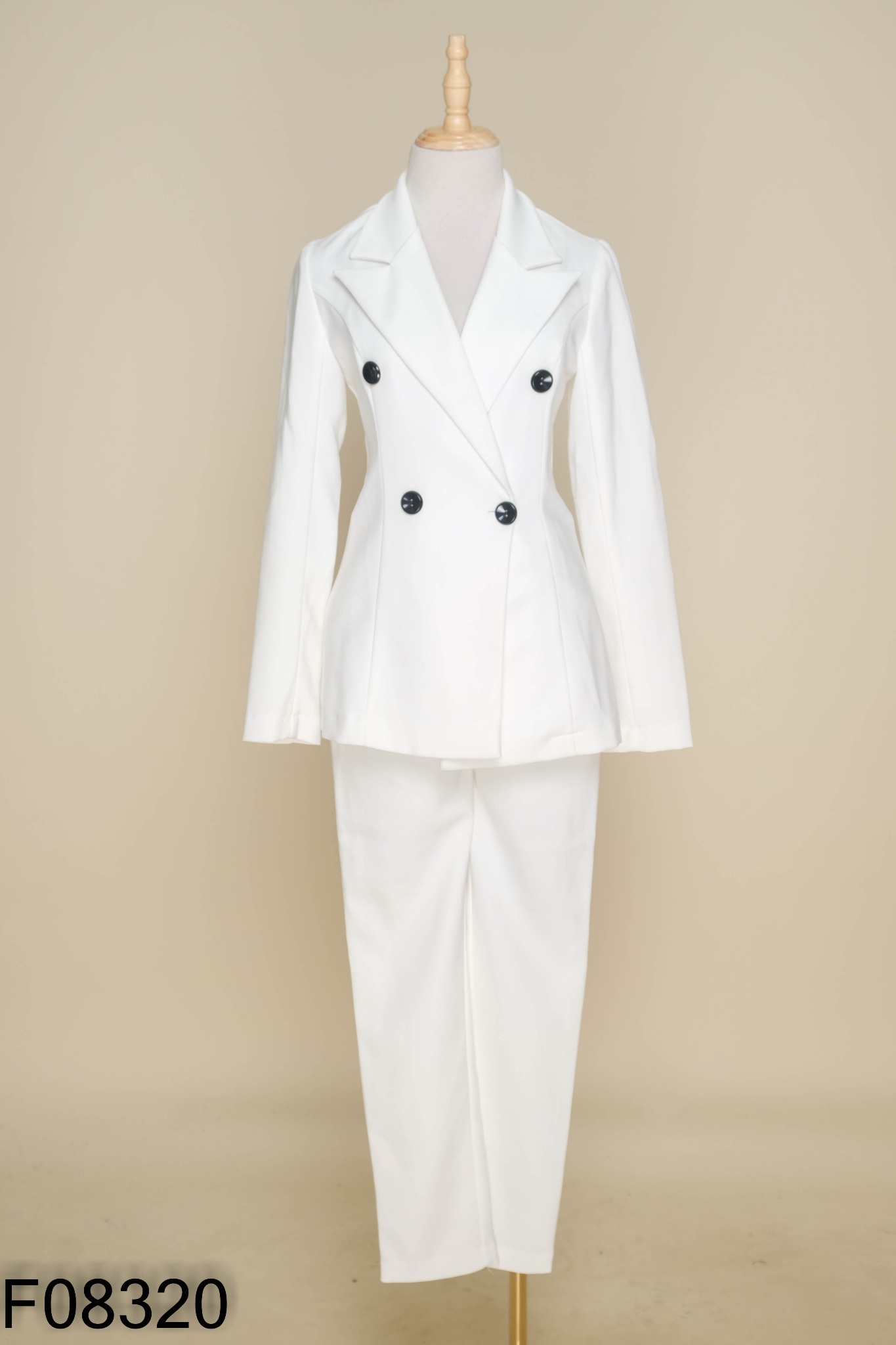 SET TOPSHOP Blazer trắng trơn + quần dài