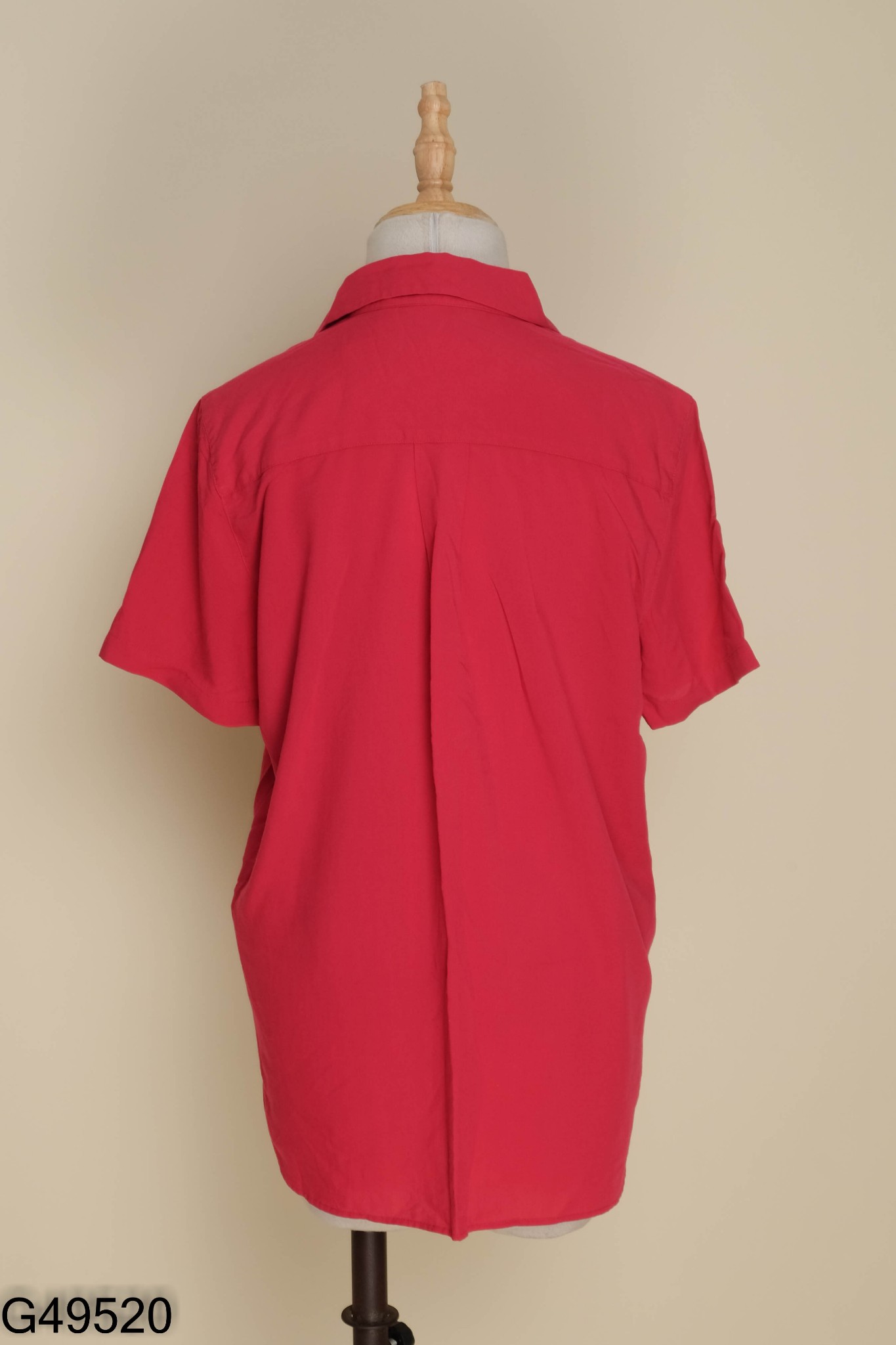 Áo sơ mi UNIQLO hồng ngắn tay