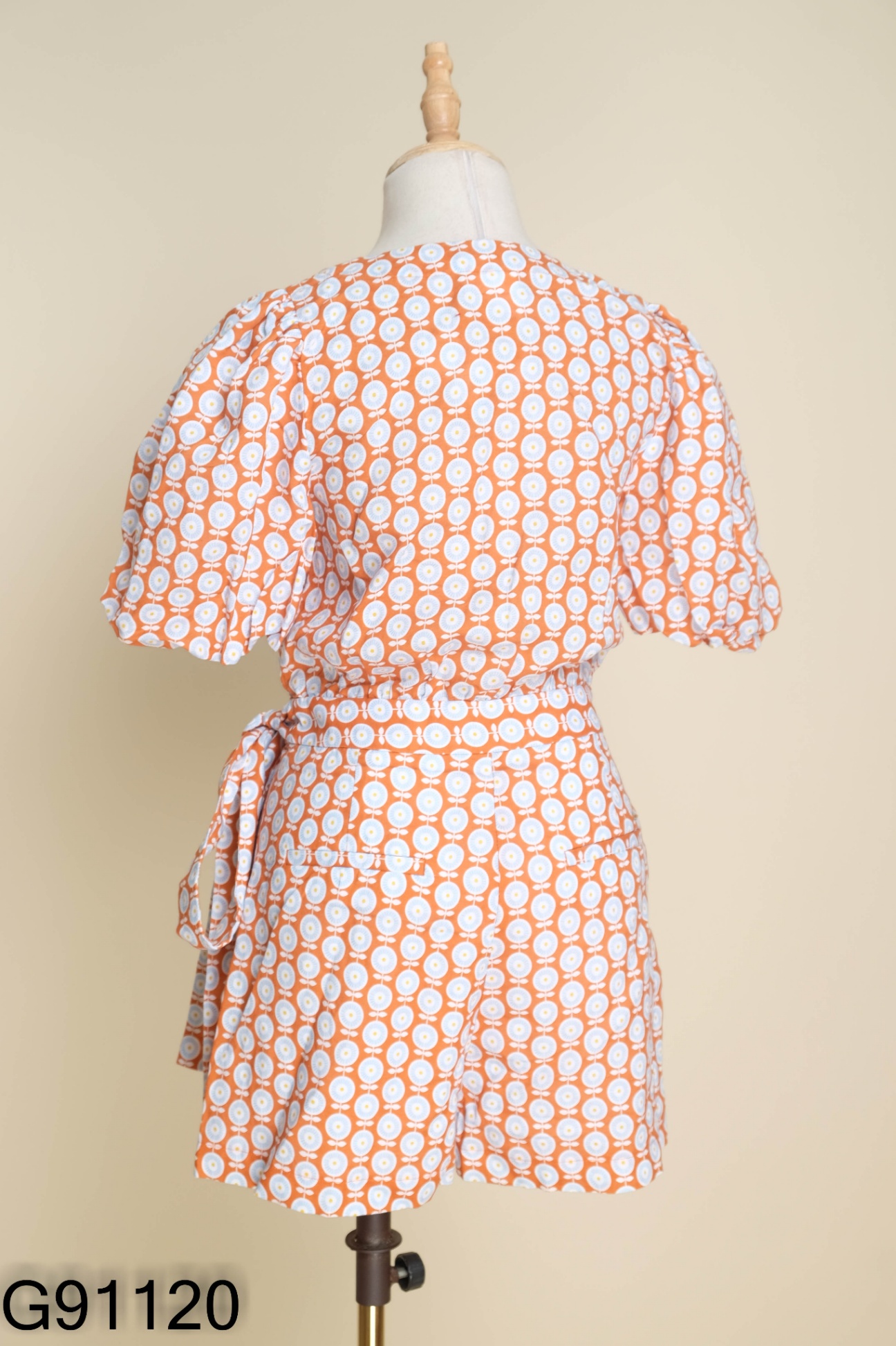 NEWTAG Jumpsuits cam họa tiết xanh