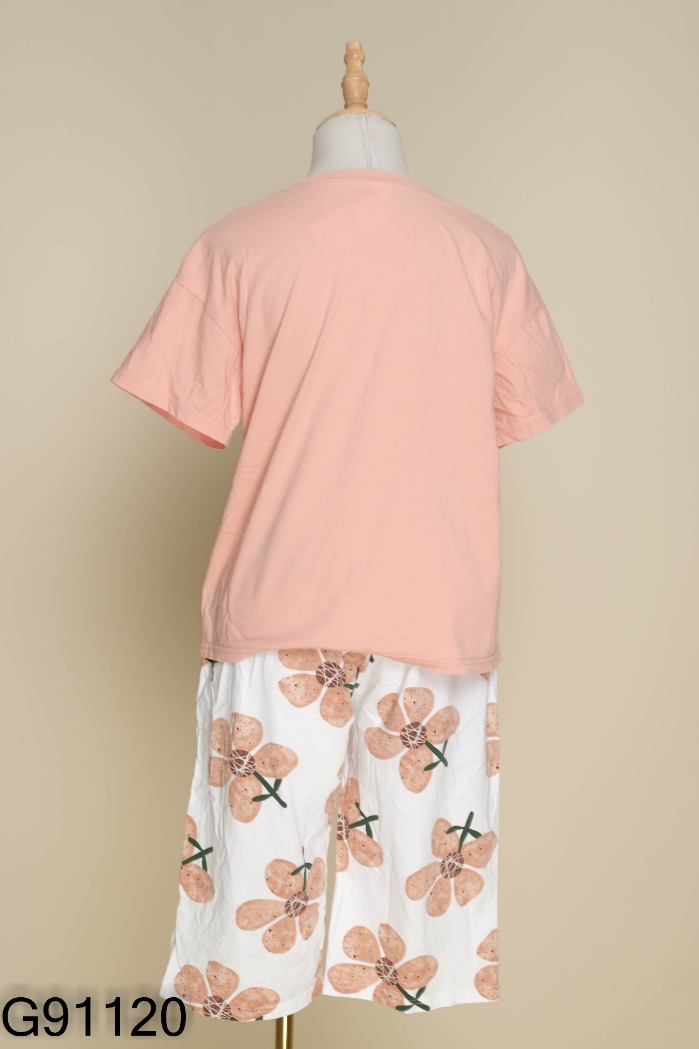 SET Áo hồng in hoa + quần lửng