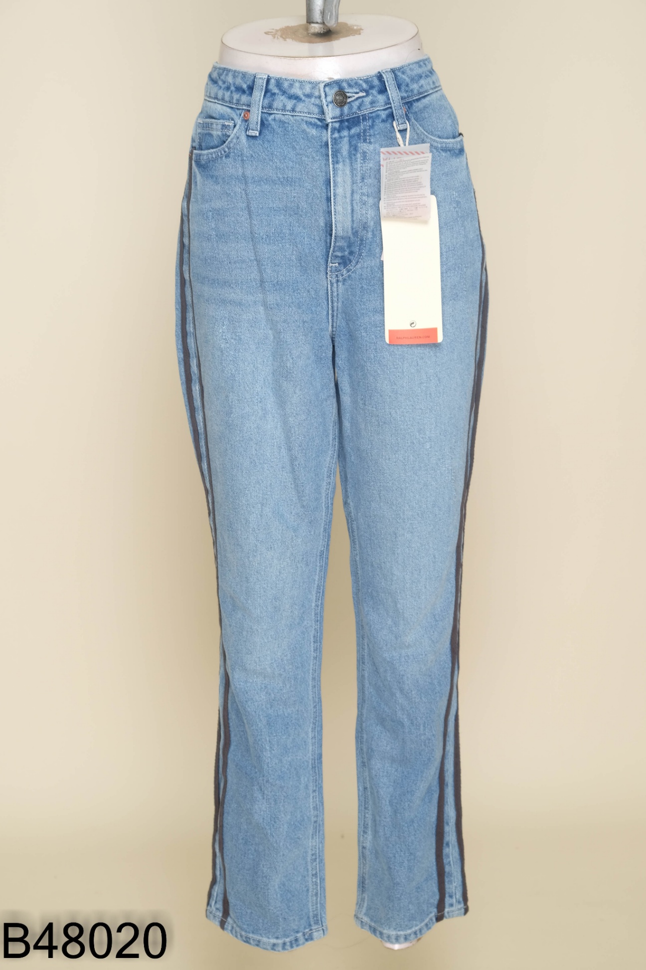 NEWTAG Quần jeans RALPH LAUREN xanh sọc đen