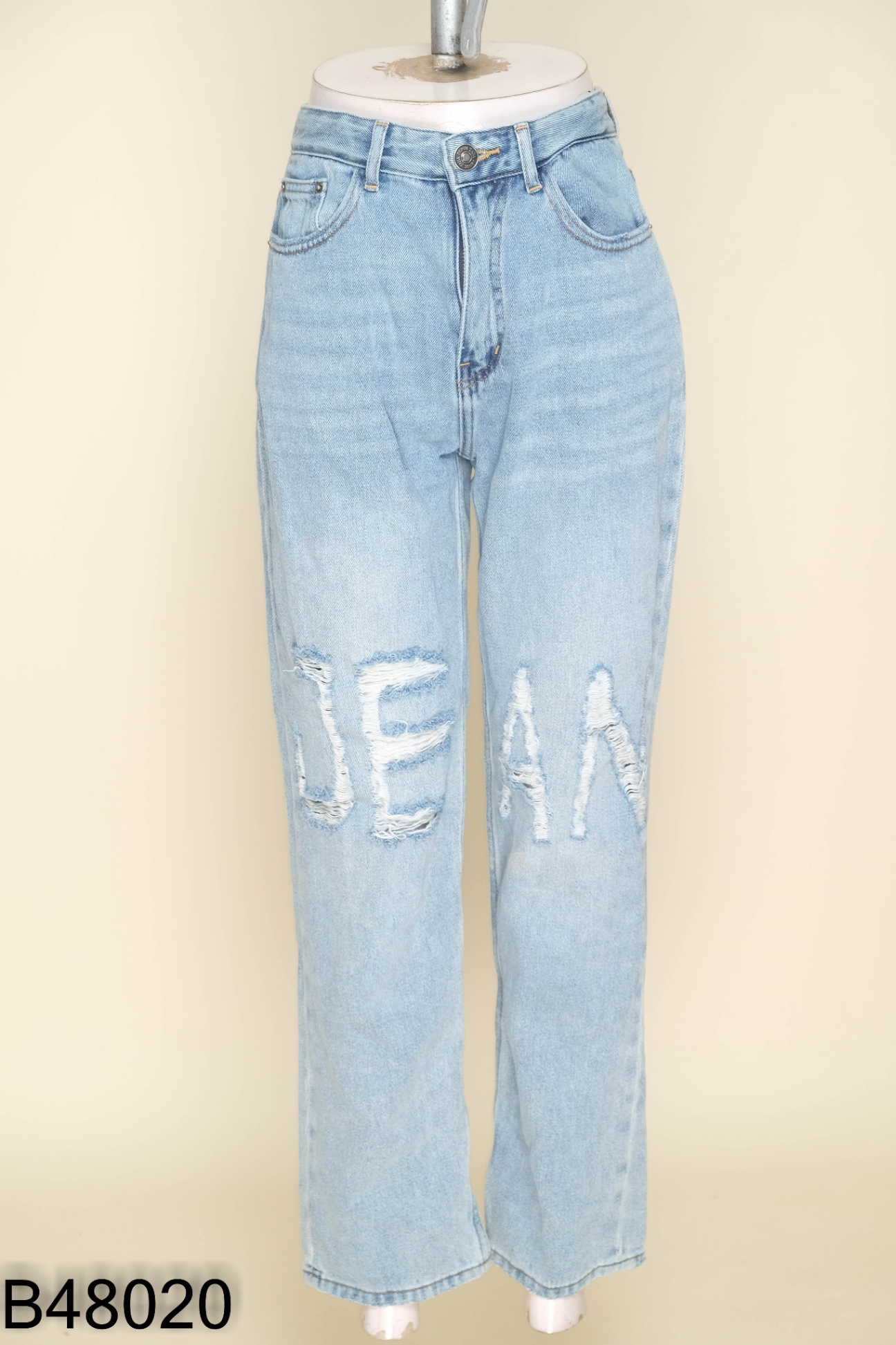 Quần jeans ZARA jeans xanh rách