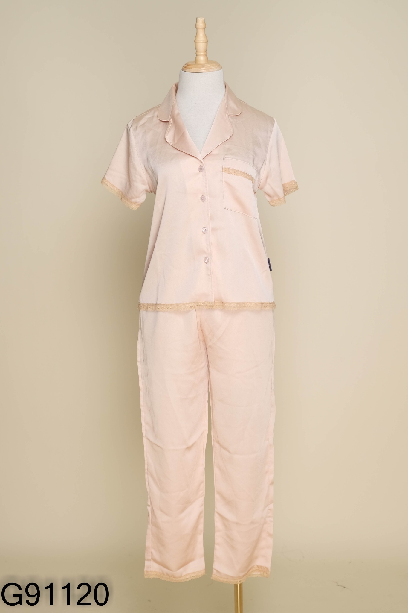 Set Pijama lụa be