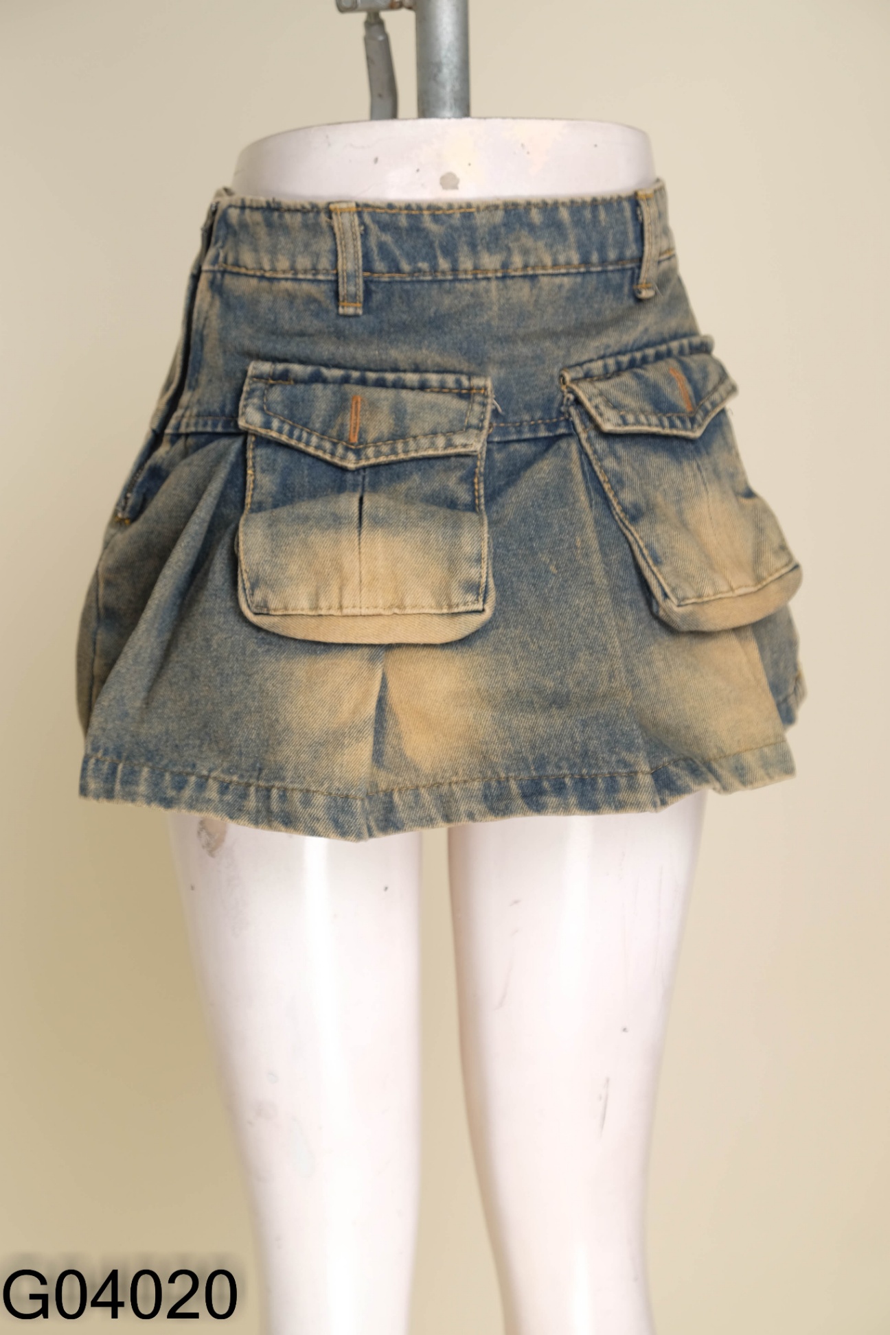 Chân váy jeans xanh